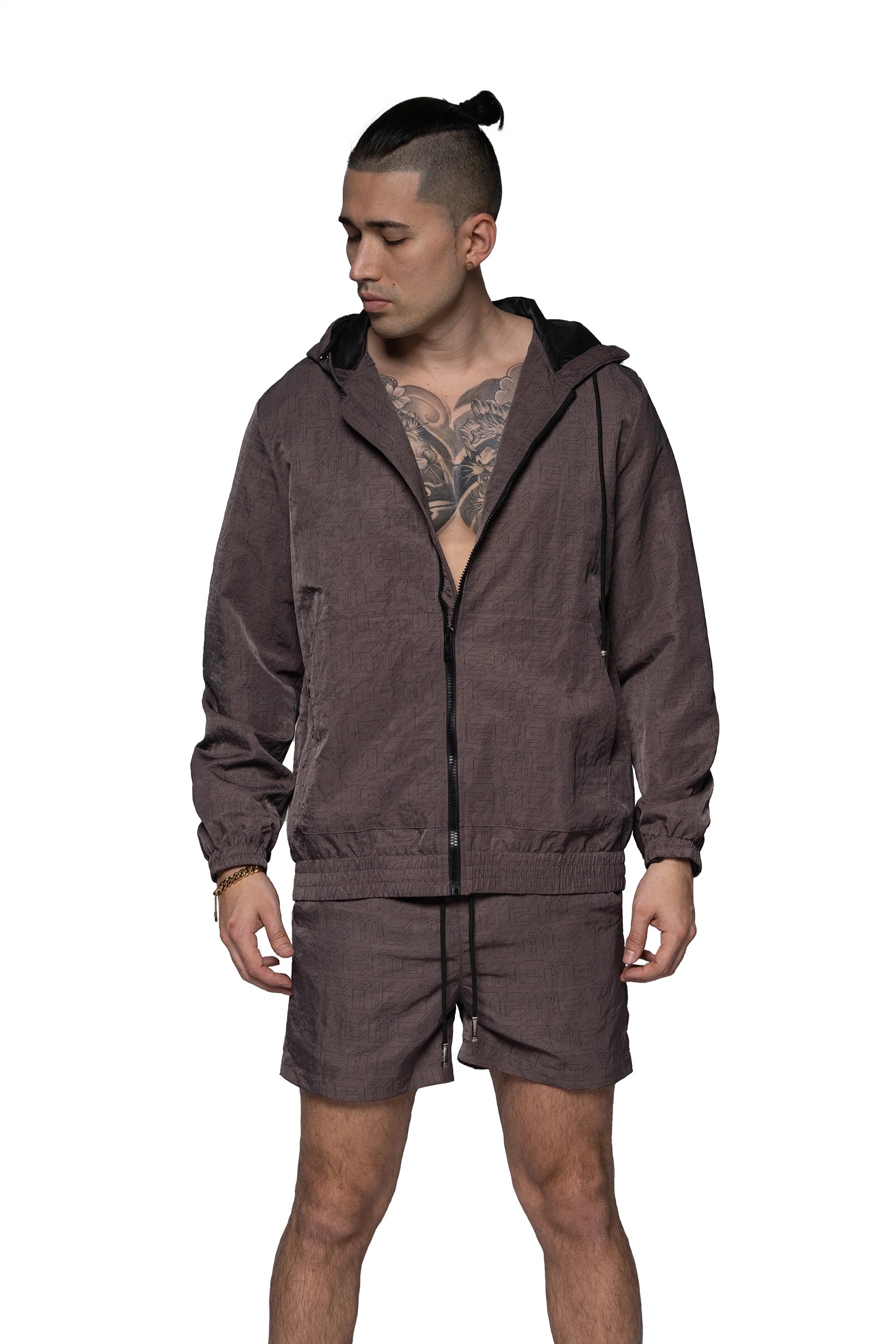 Trnchs "3D" Shorts Plum