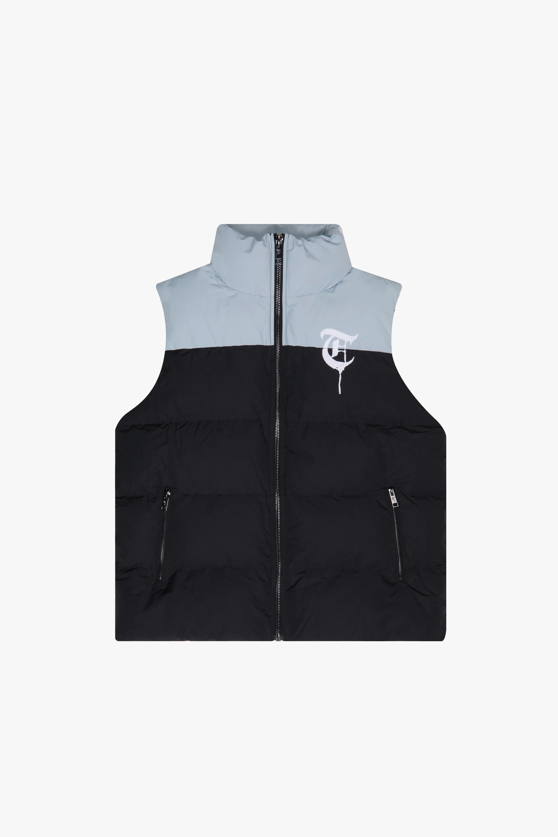 Trnchs "Aurora" Bubble Vest Blue Glow In Dark