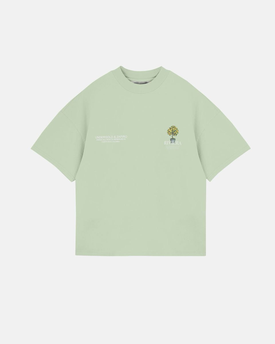 Undergold "Lemon Tree" Box Tee Green