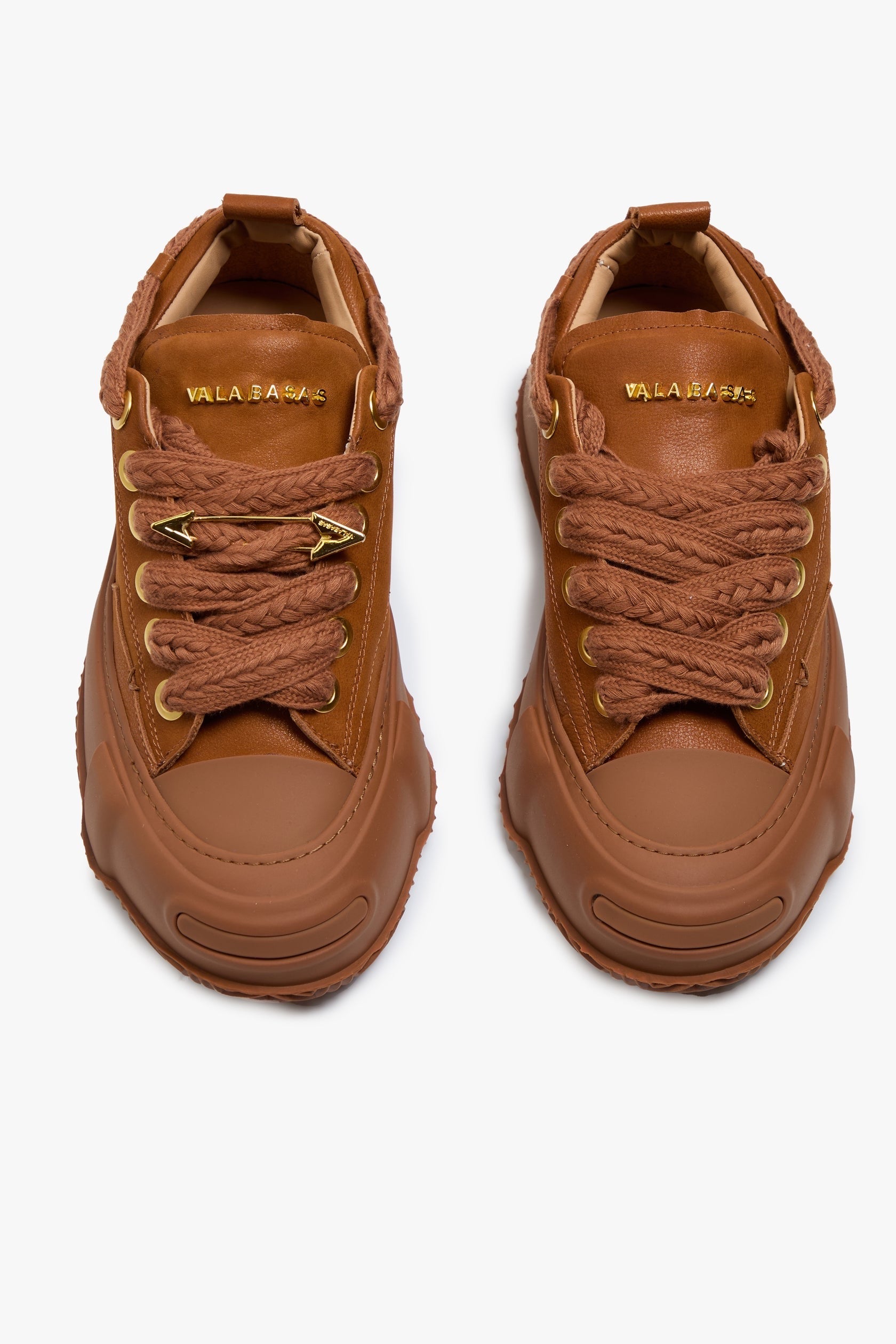 Valabasas "Vision" Leather Low Top Camel