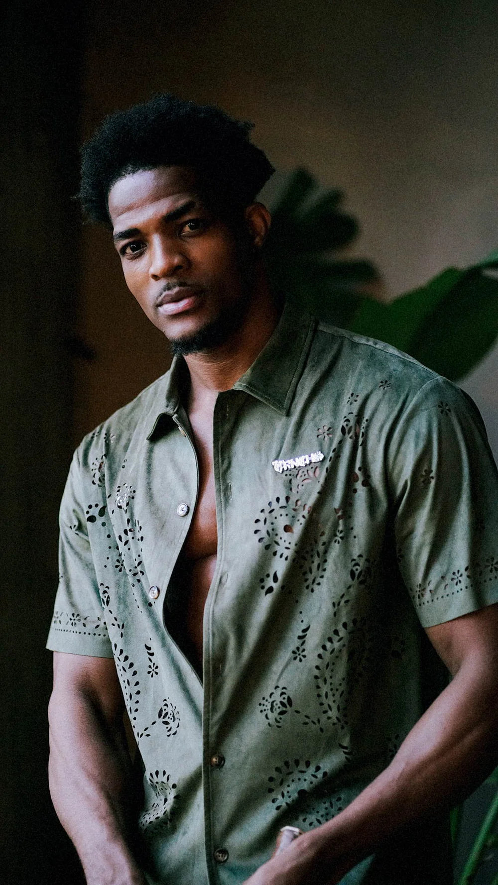 Trnchs "Eisaba" Button Up Green