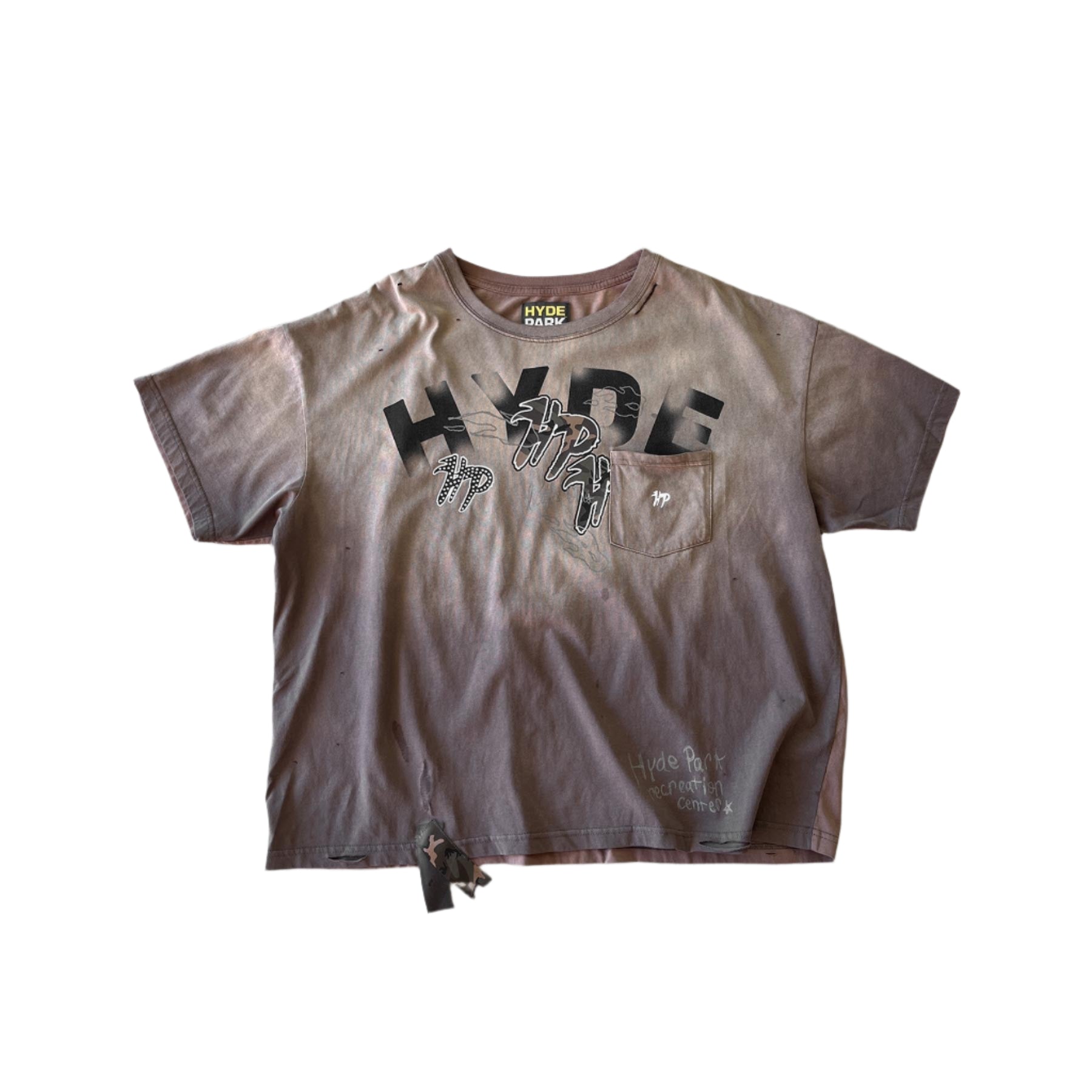 Hyde Park "Split" Pocket Tee Brown