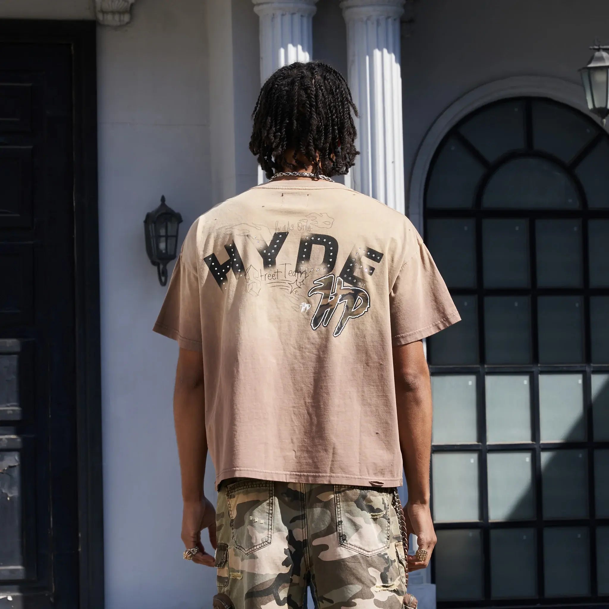 Hyde Park "Split" Pocket Tee Brown