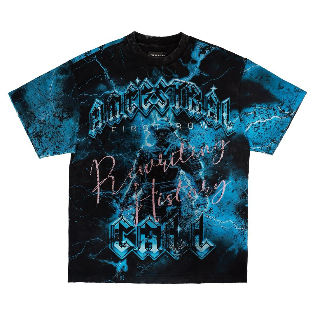 First Row "Ancestral Call" Tee Black Wash