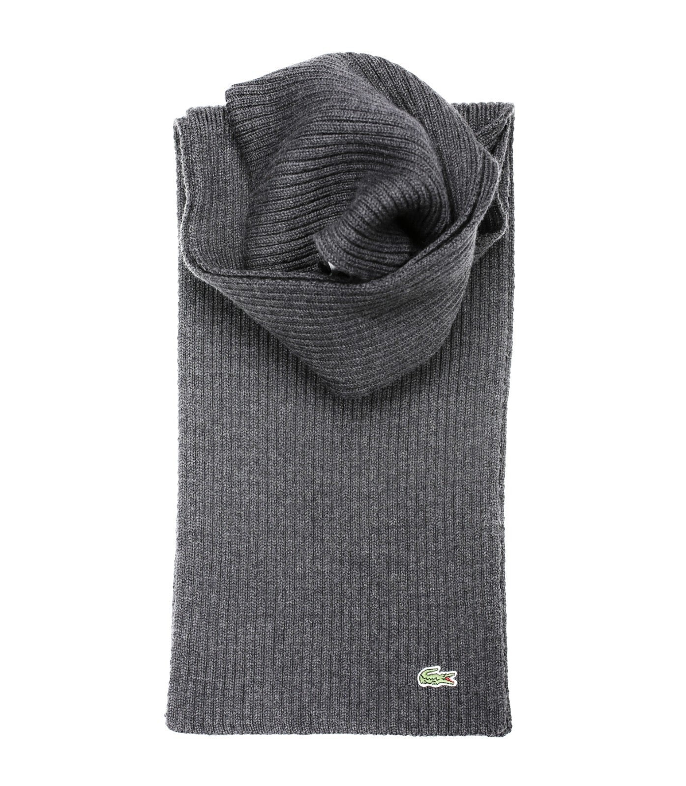 Lacoste "Merino Wool" Scarf Grey