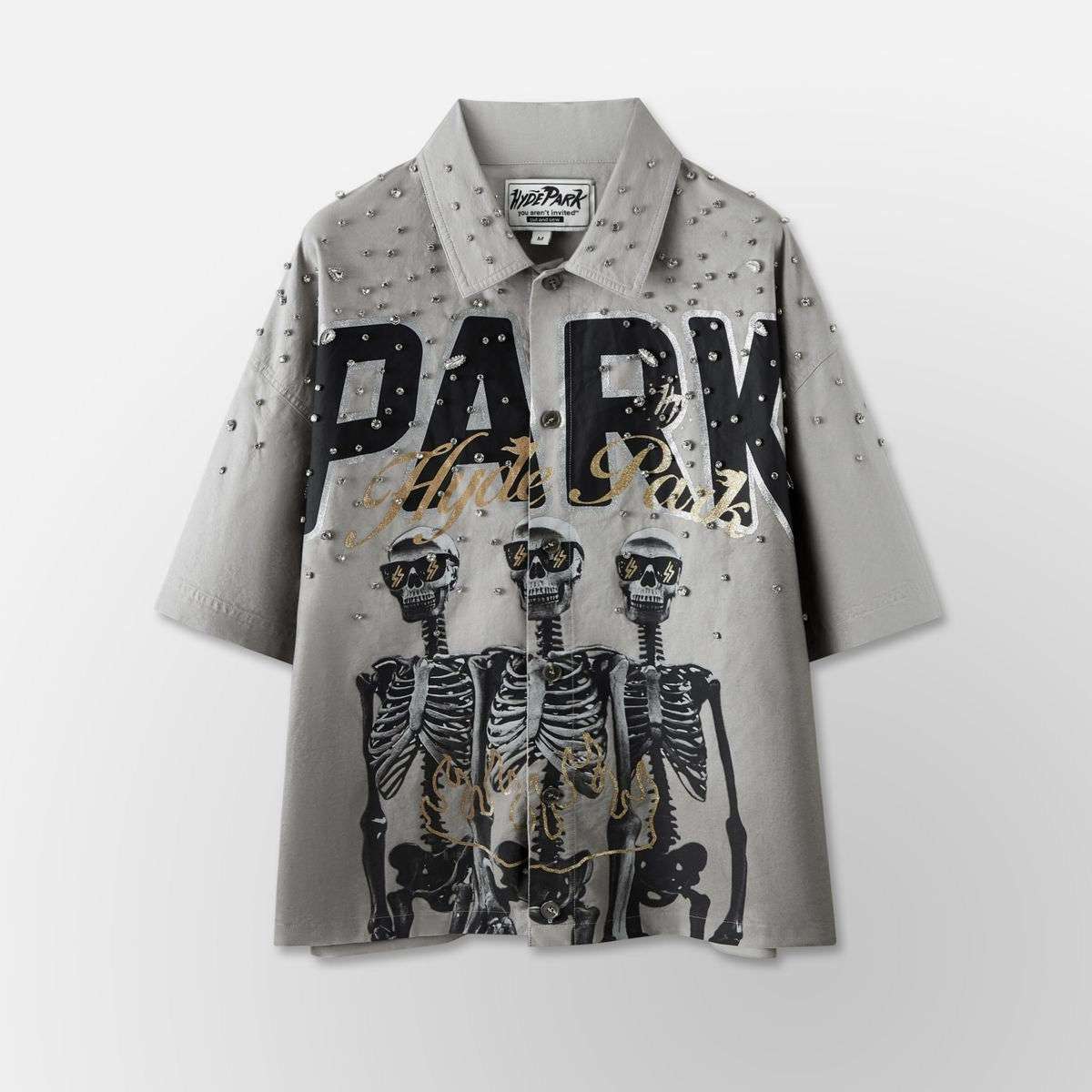 Hyde Park "Mob Steady" Button Up Grey