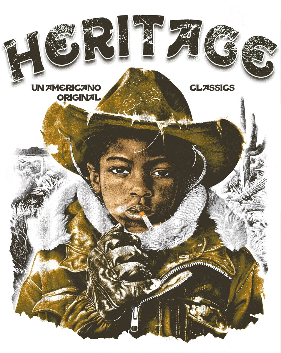 Heights "Heritage Cowboy" Tee Cream