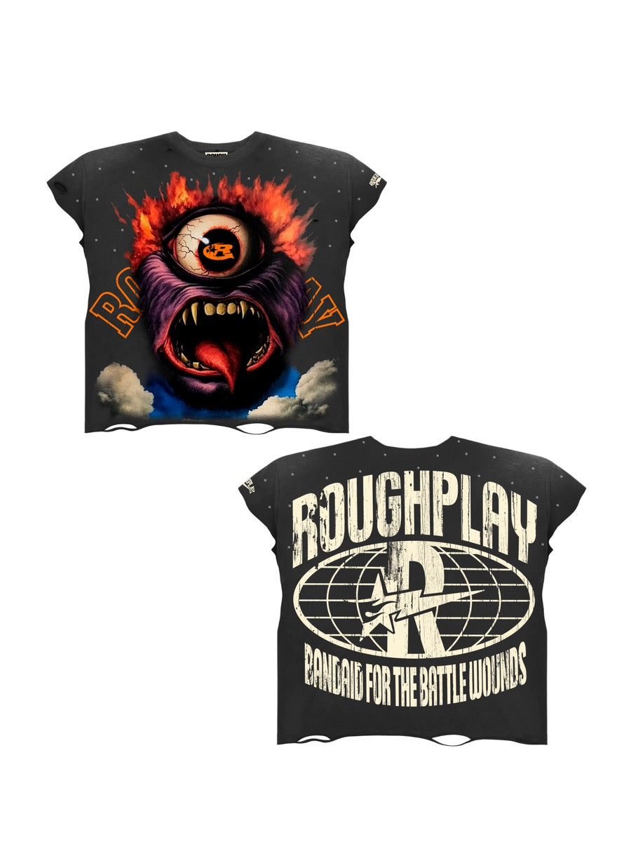 Rough Play "Monster" Cut Off Tee Black