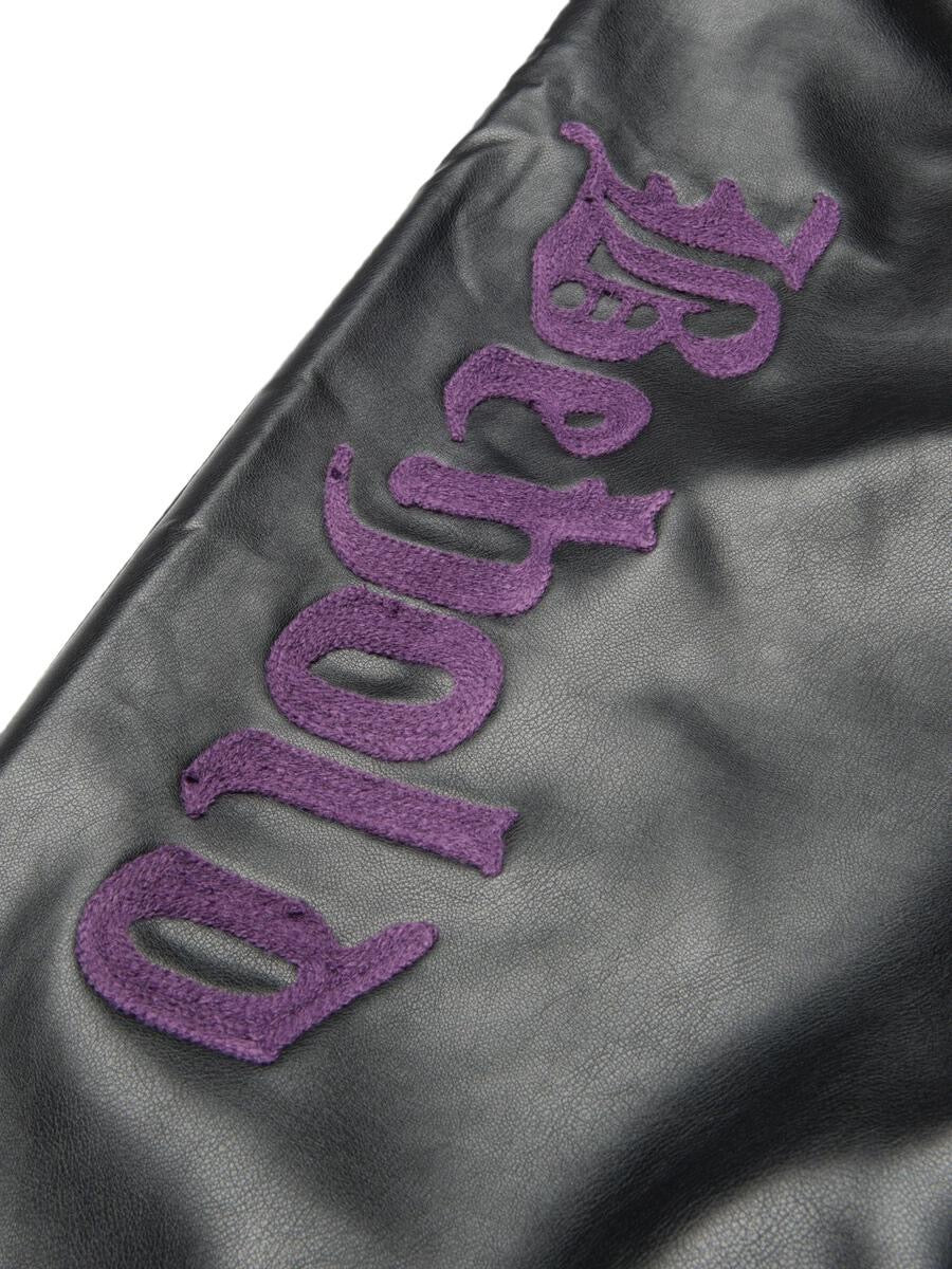 DCPL "Behold" Leather Joggers Black