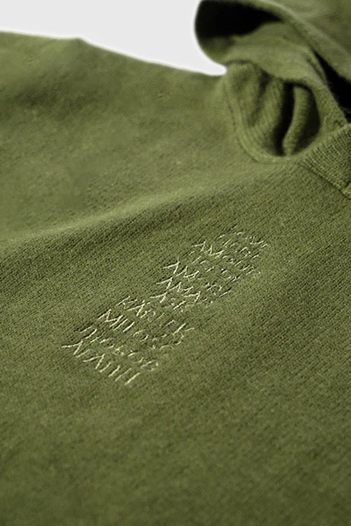 The Hideout Clothing "Love" Hoodie Olive