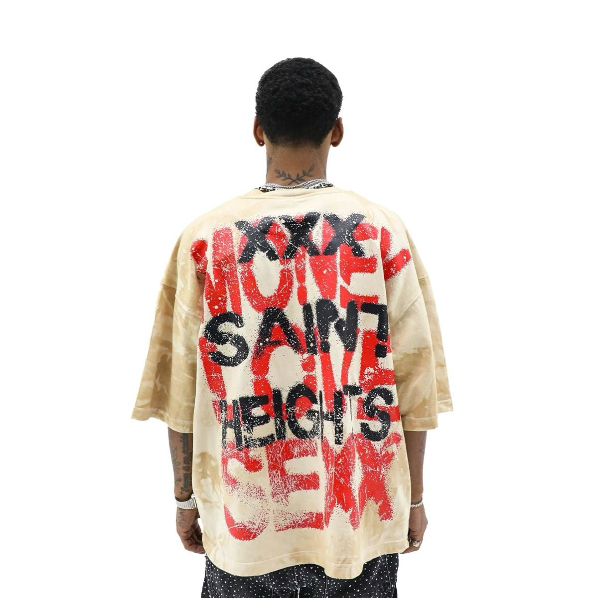 Heights "Saints Heights" Oversized Tee Tan