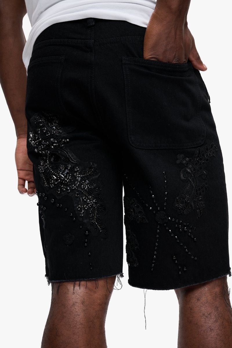 Valabasas "Polar" Denim Shorts Black