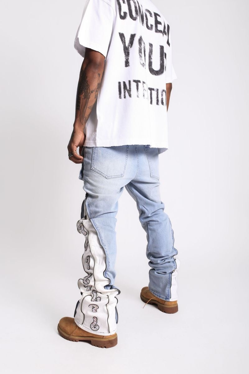 Elements of Art "?" Flare Denim Light Indigo