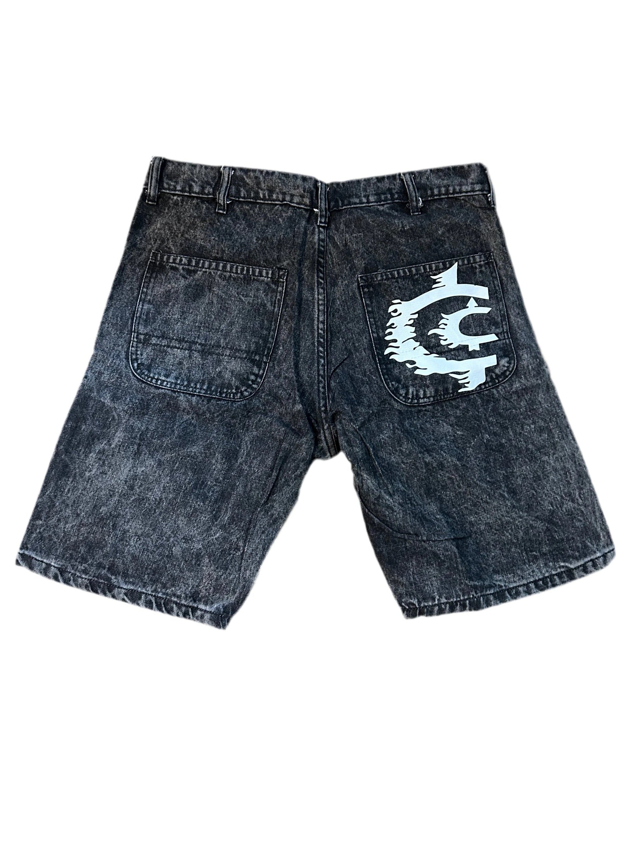 Chasing Cheddar "CC" Shorts Grey Wash