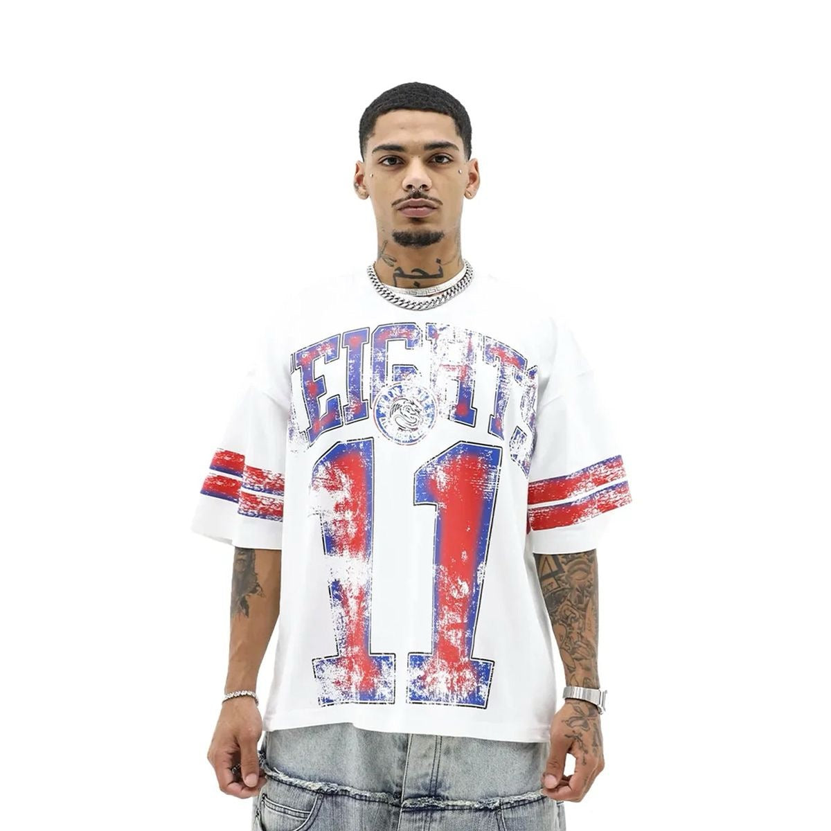 Heights "Varsity 11" Tee White