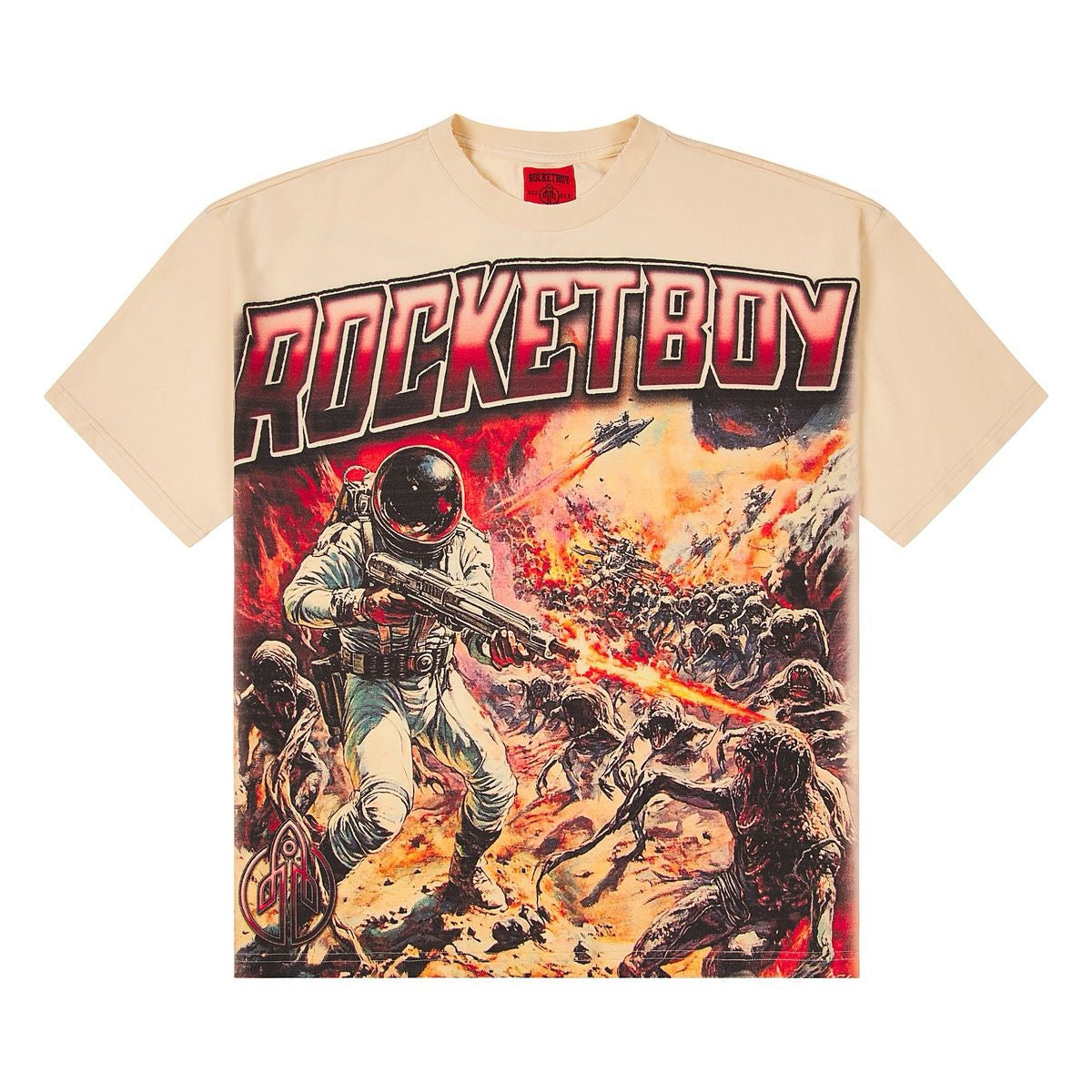 Rocket Boy " One Man Army" Tee Cream