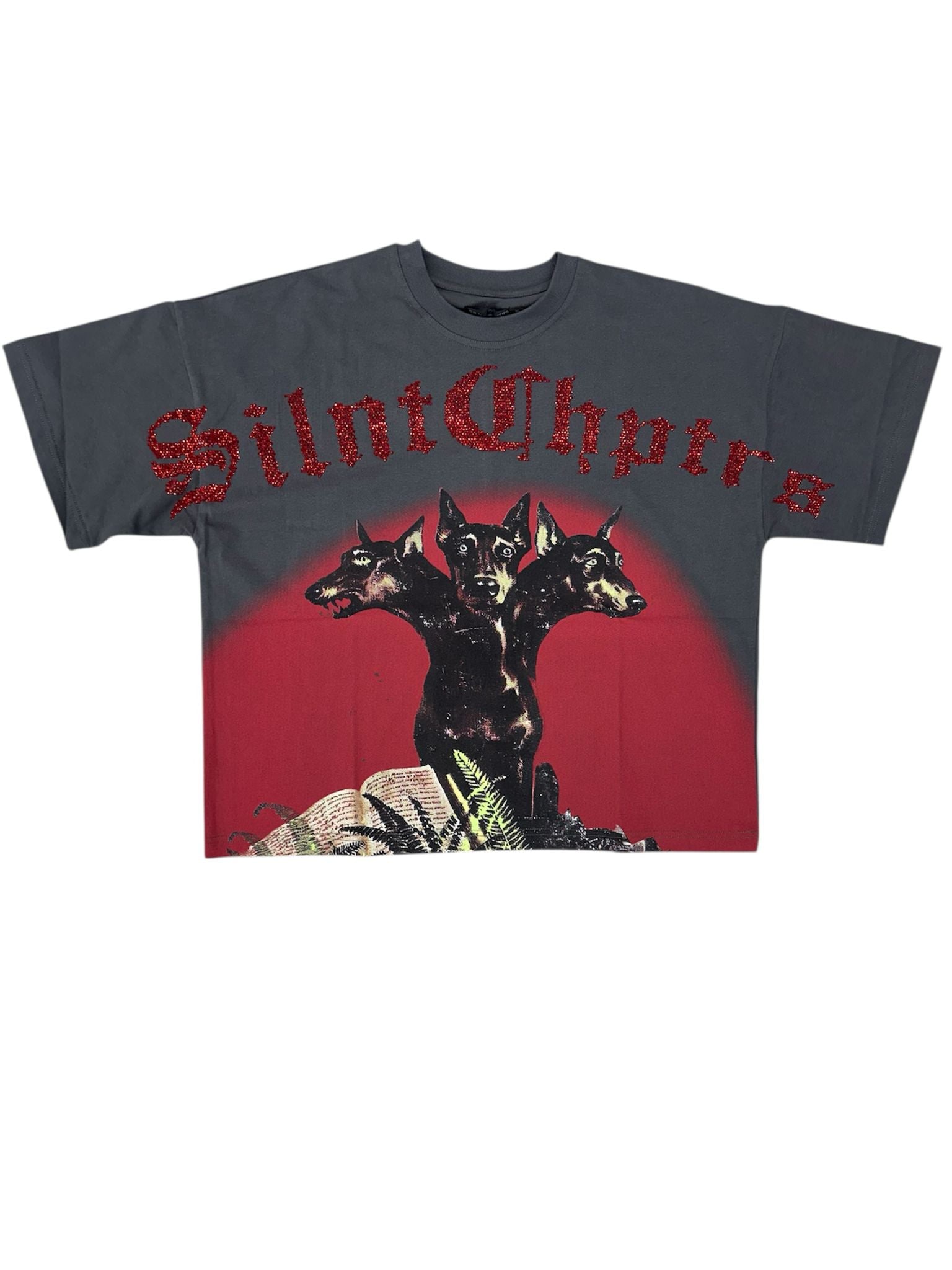 Silnt Chptrs "Hell Hound" Box Tee Vintage Grey