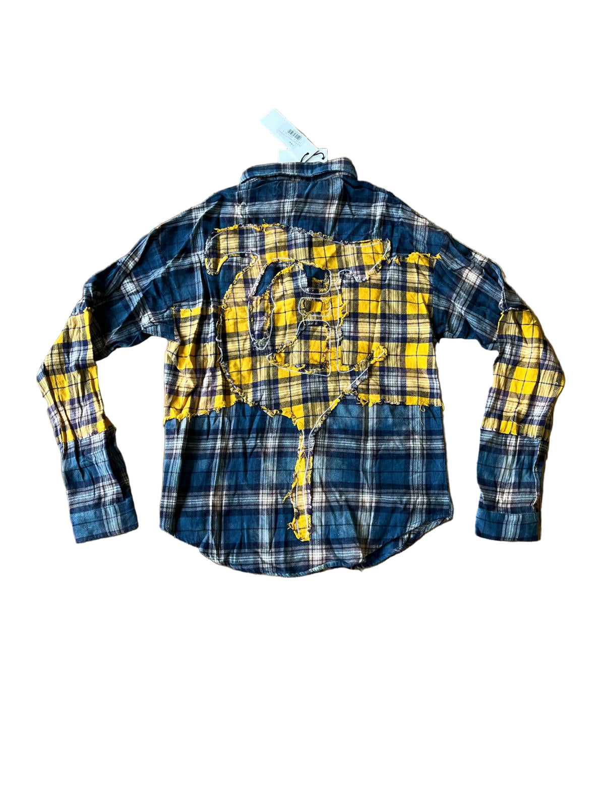 Trnchs "Rip & Repair Woven" Button Up Blue
