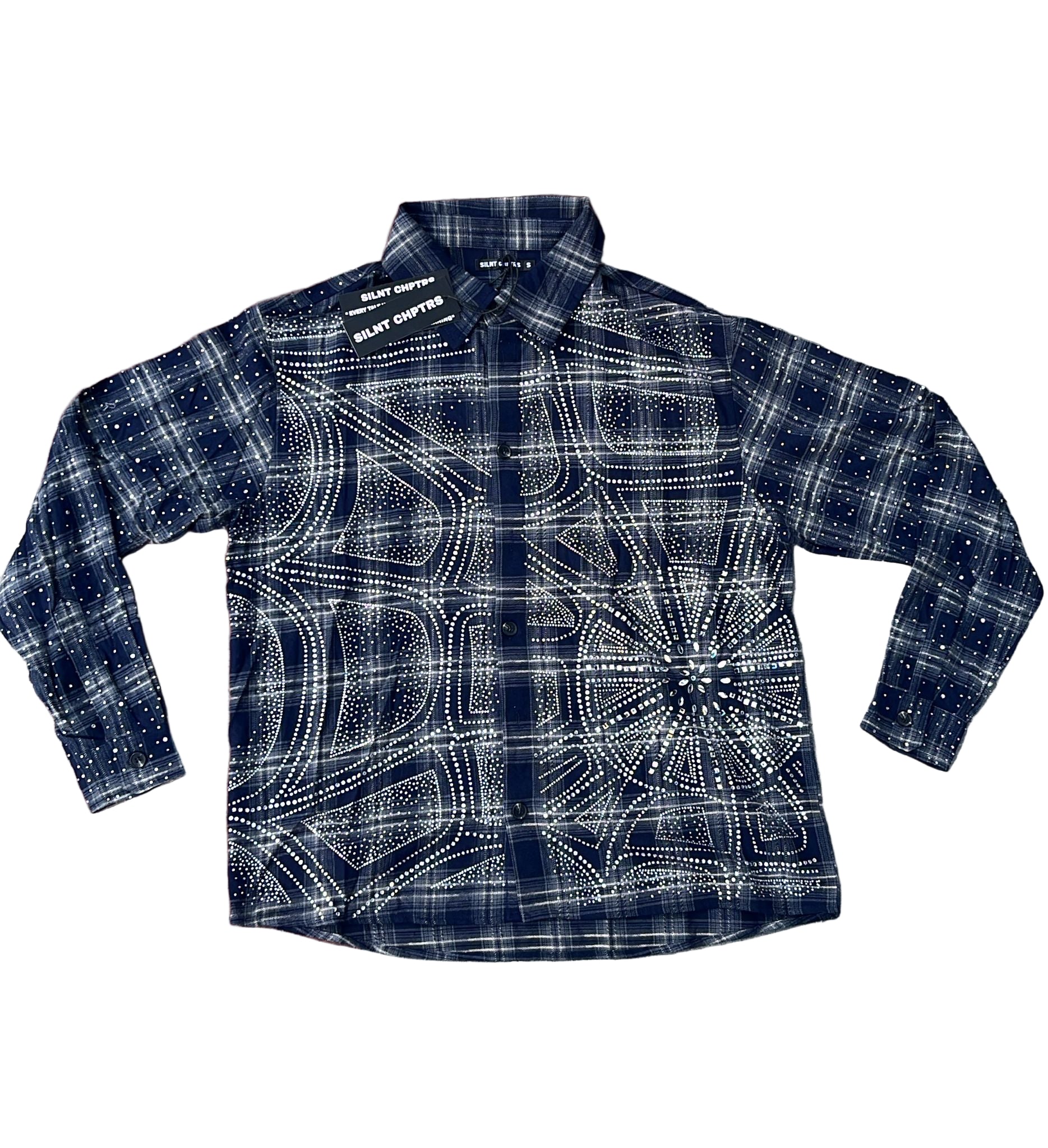 Silnt Chptrs "Cosmos" Button Up Navy