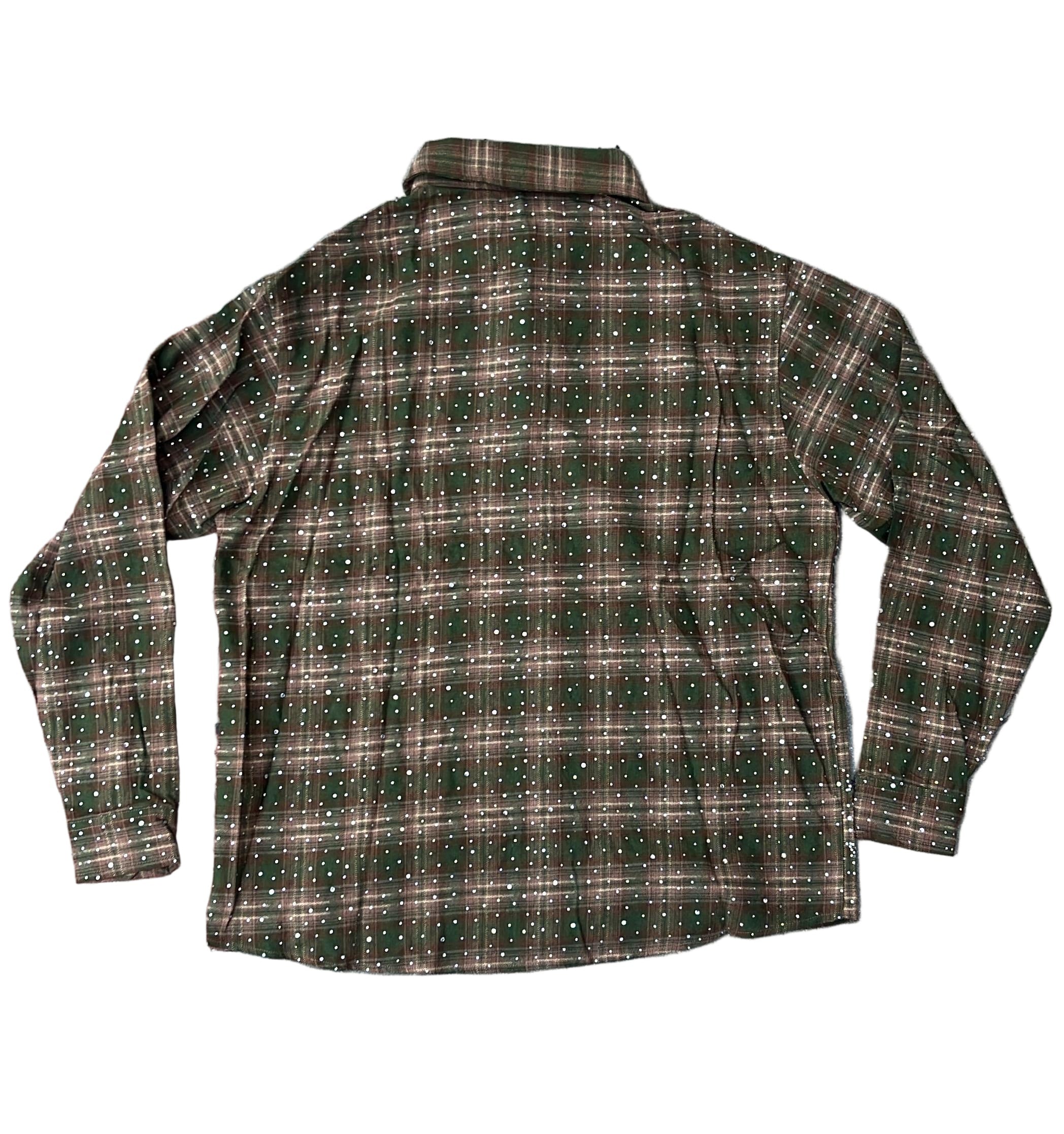 Silnt Chptrs "Cosmos" Button Up Olive