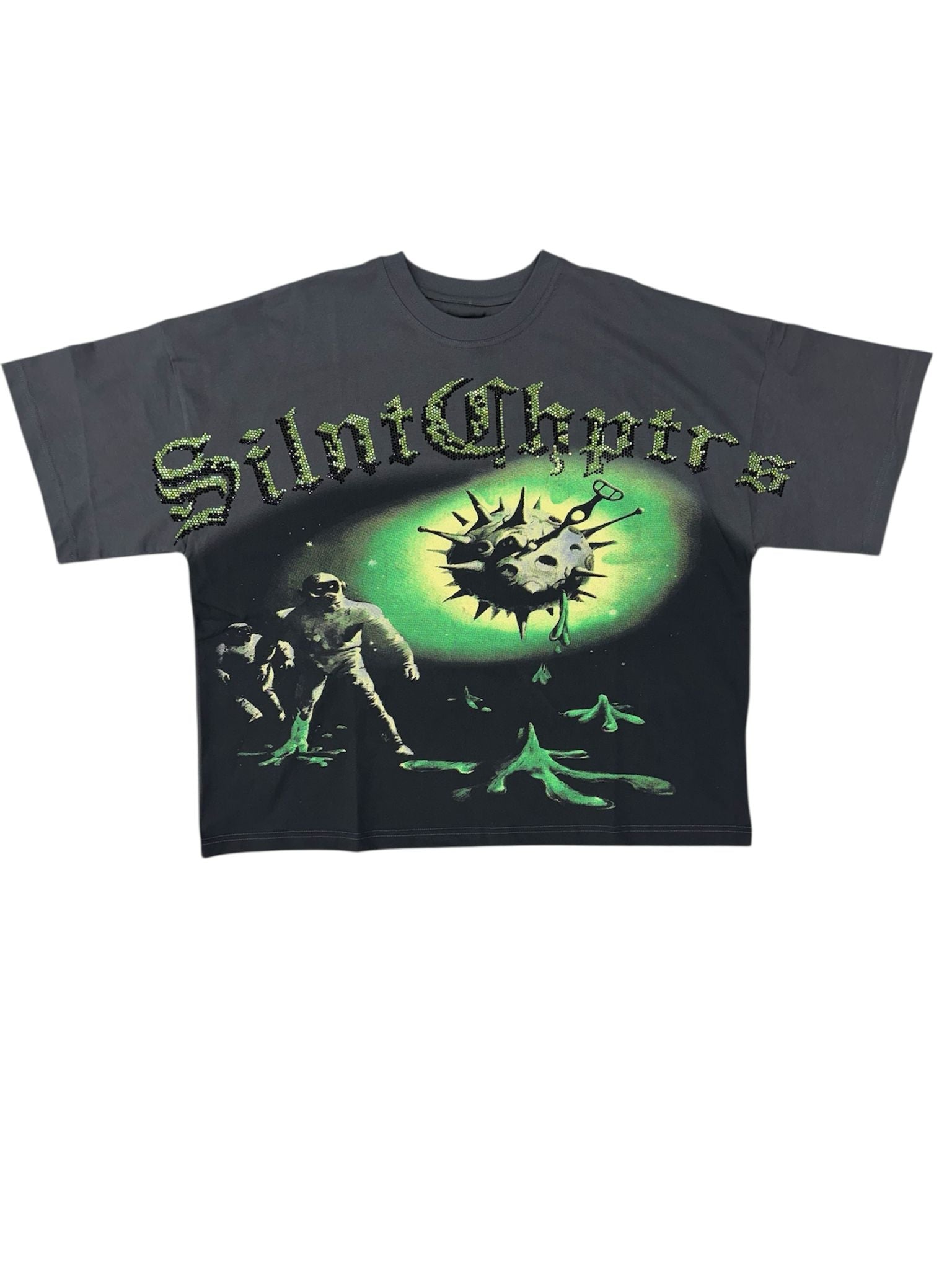 Silnt Chptrs "Slime" Box Tee Vintage Black