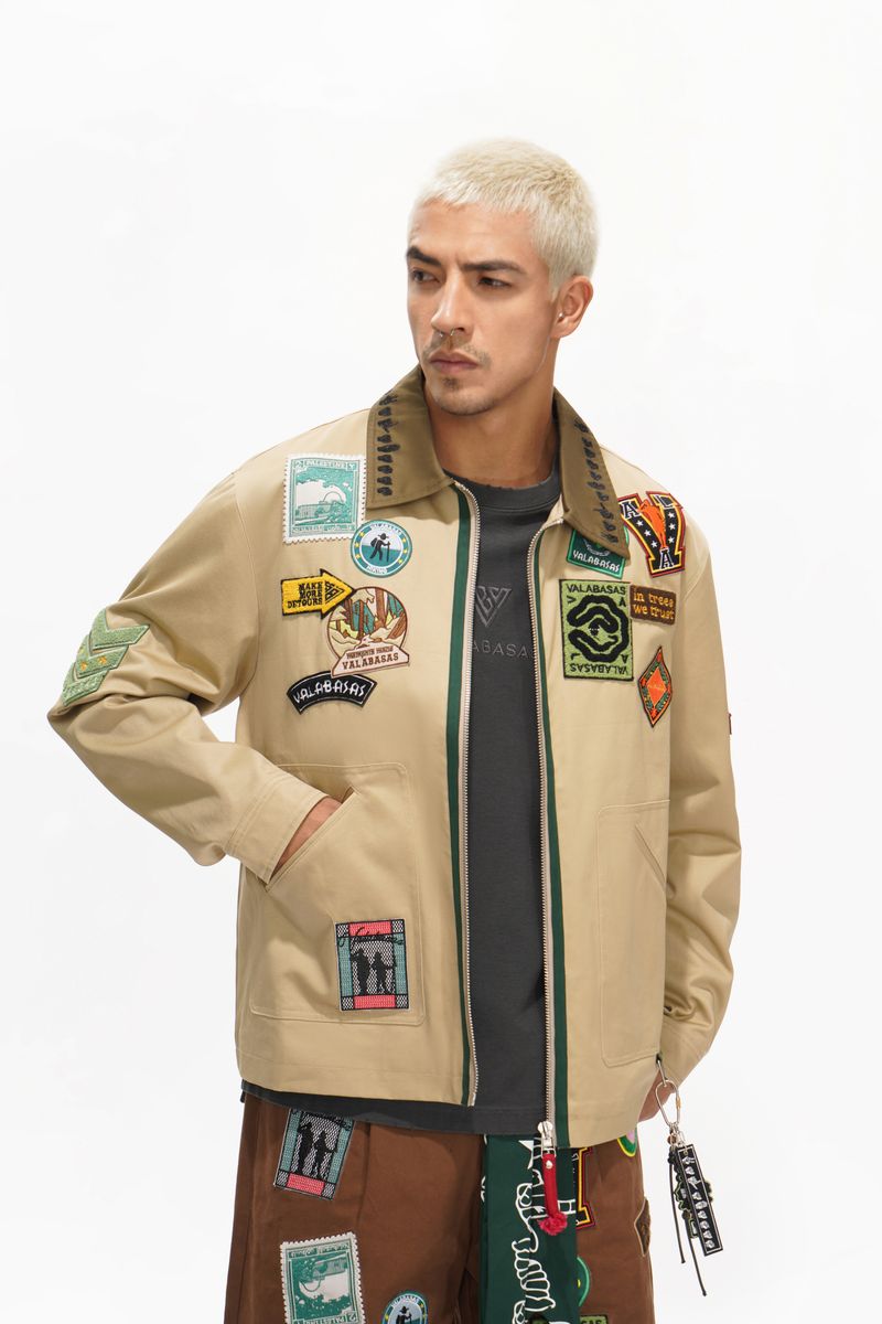 Valabasas "PATROL" BUTTON UP TAN