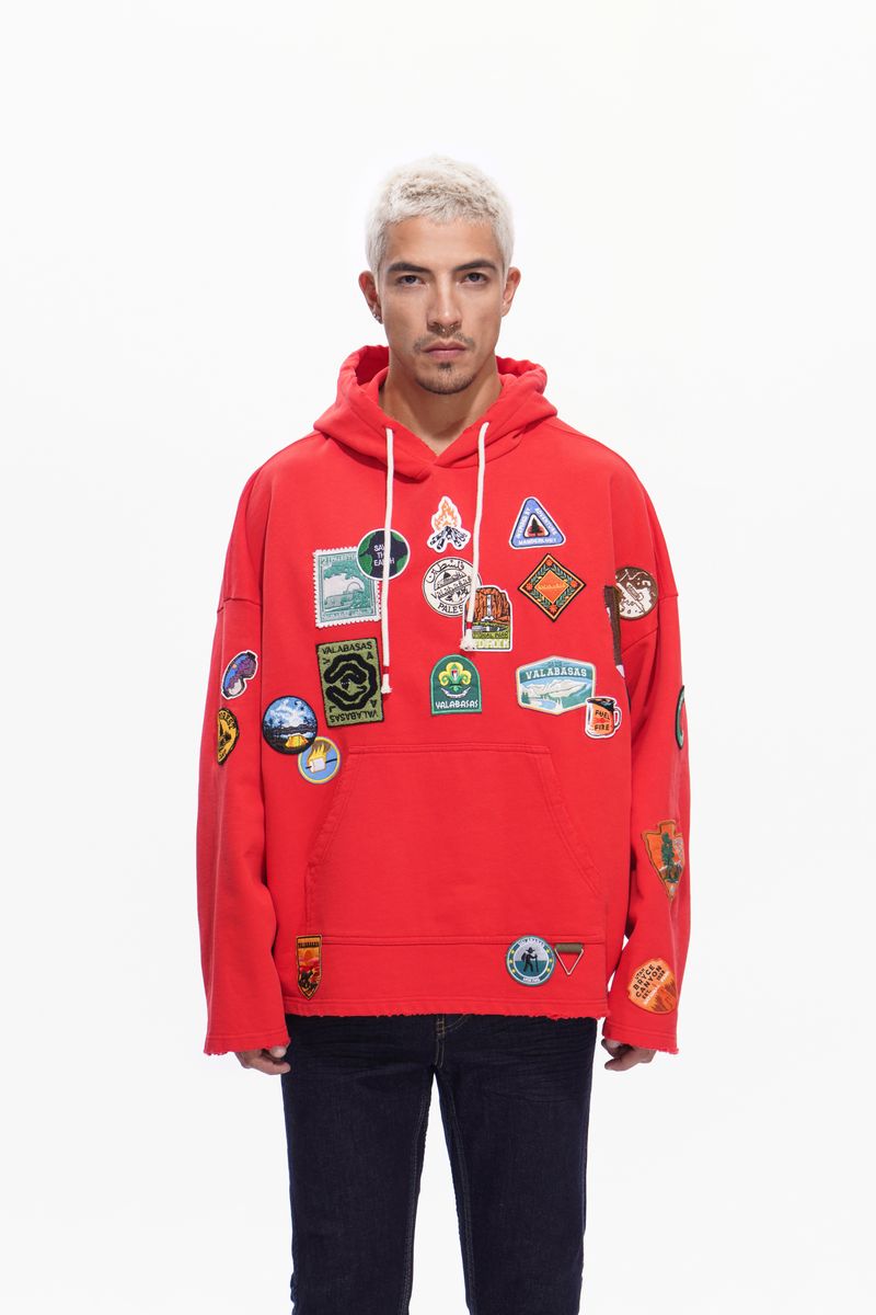 Valabasas "HAZE" HOODIE RED