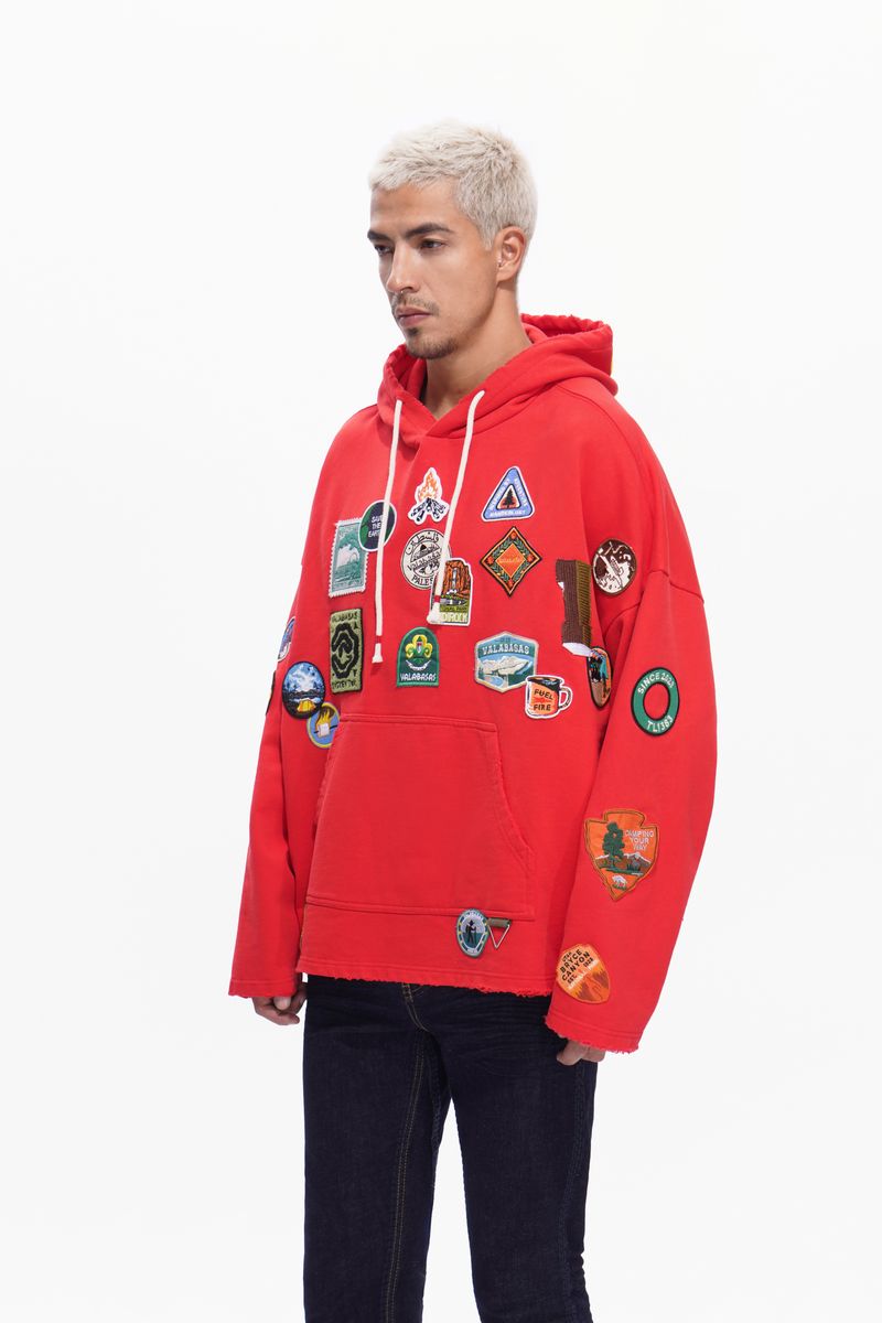 Valabasas "HAZE" HOODIE RED