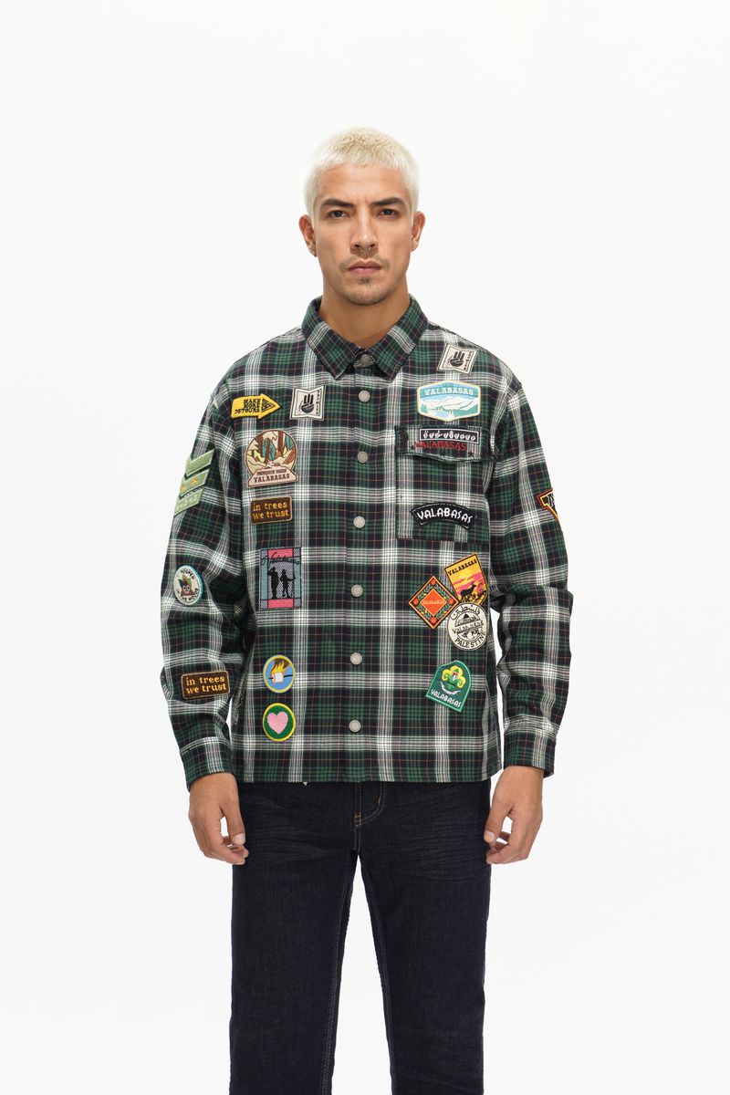 Valabasas "FORGE" BUTTON DOWN GREEN