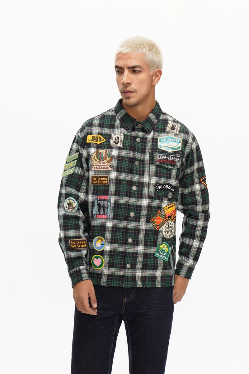 Valabasas "FORGE" BUTTON DOWN GREEN