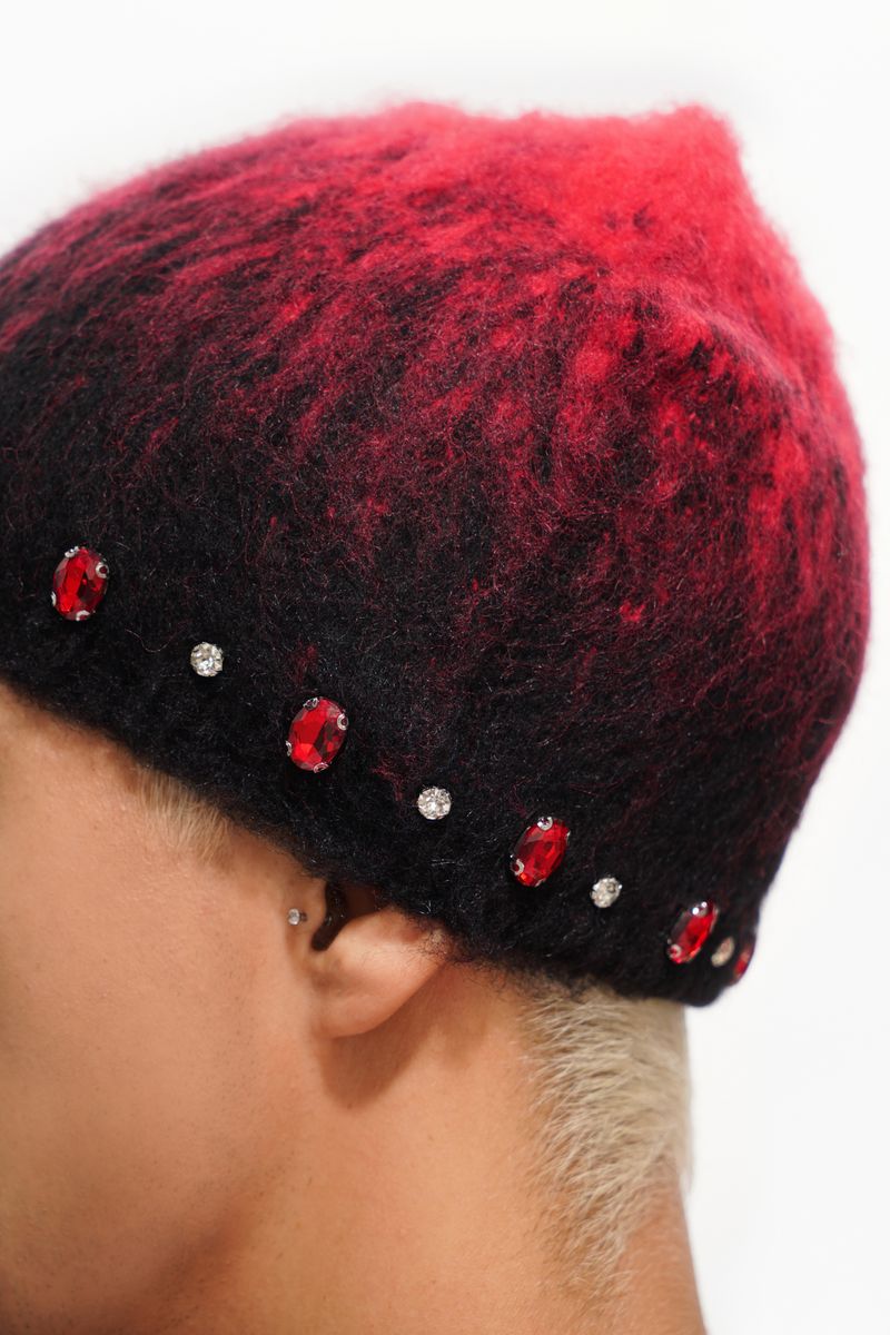 Valabasas "Triage Mohair red Beanie