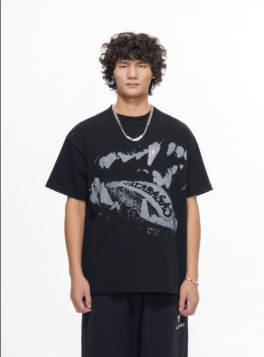 Valabasas "Dawg Rhinestone" Tee Black