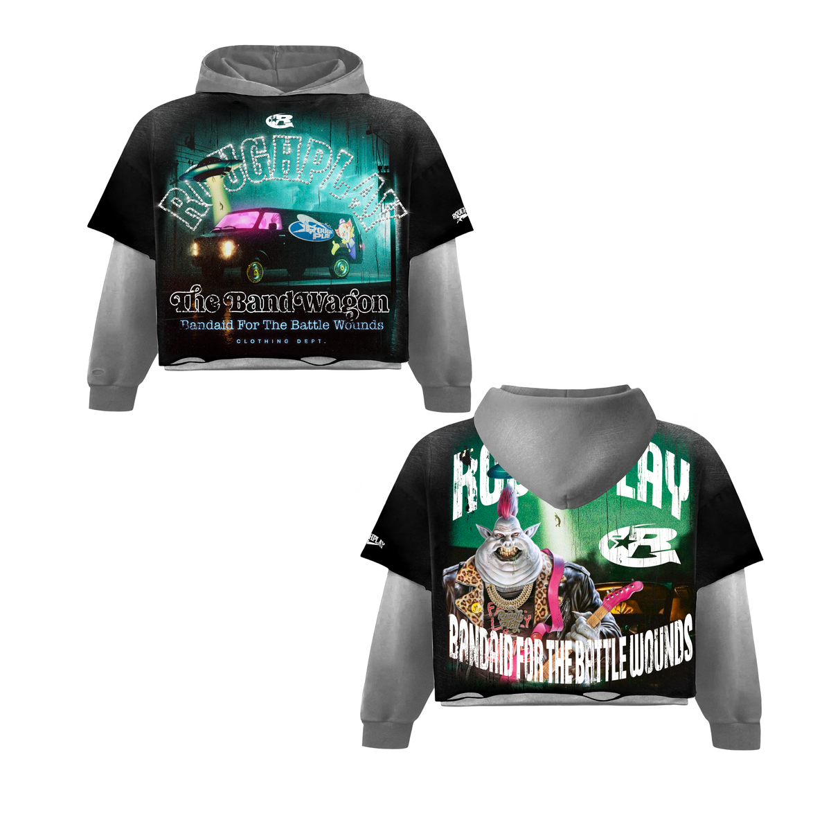 Rough Play "Bandwagon" Hoodie Multi