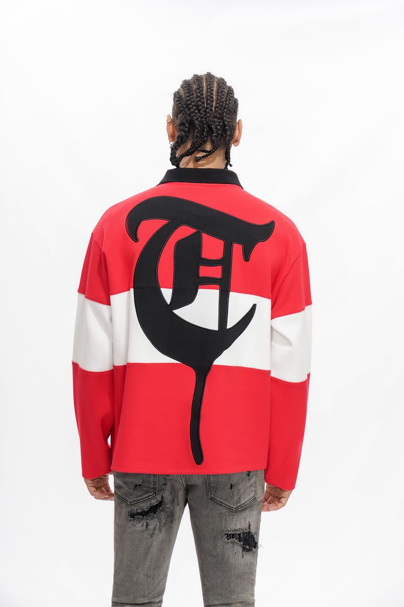 Trnchs COMBAT POLO Red/White Tee