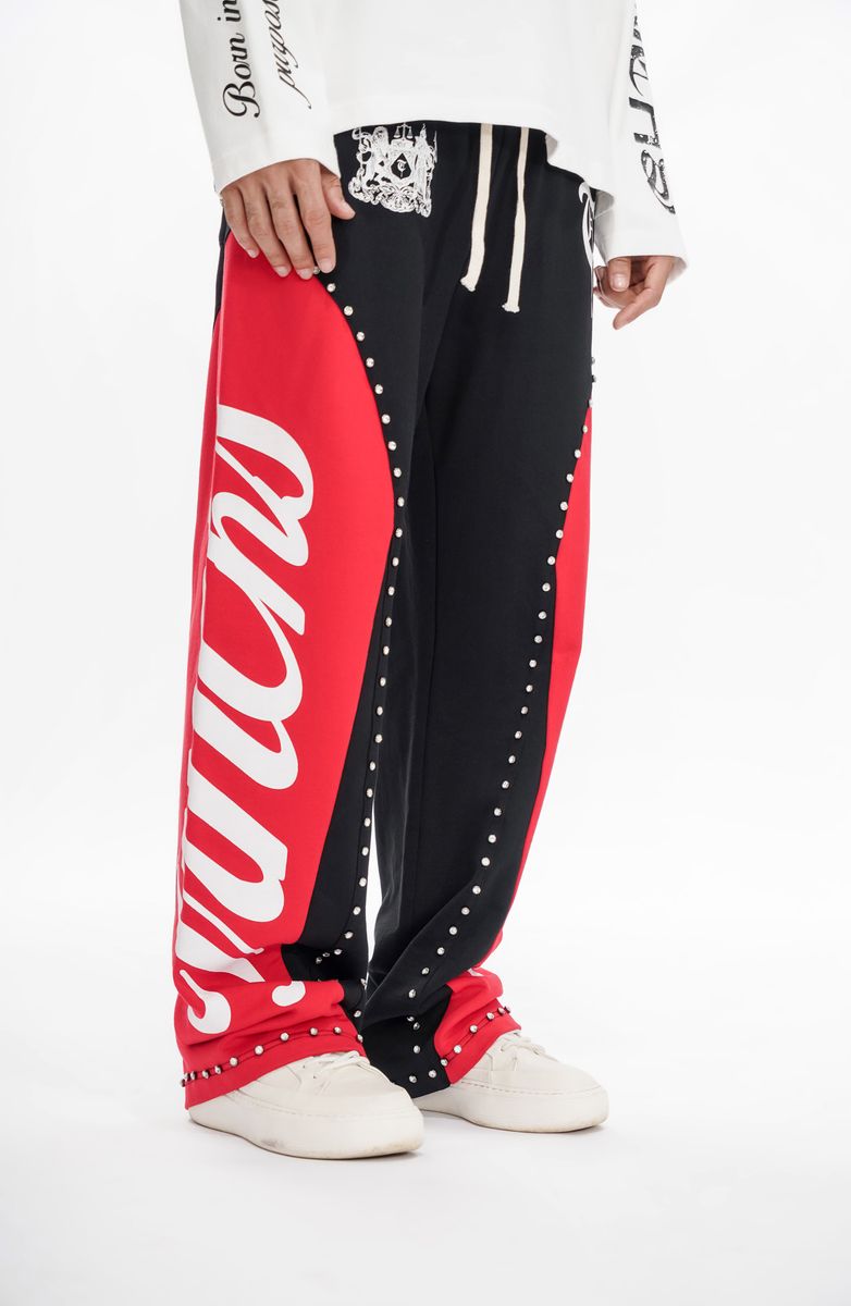 Trnchs "CROWNED PATH" Black/Red Pants