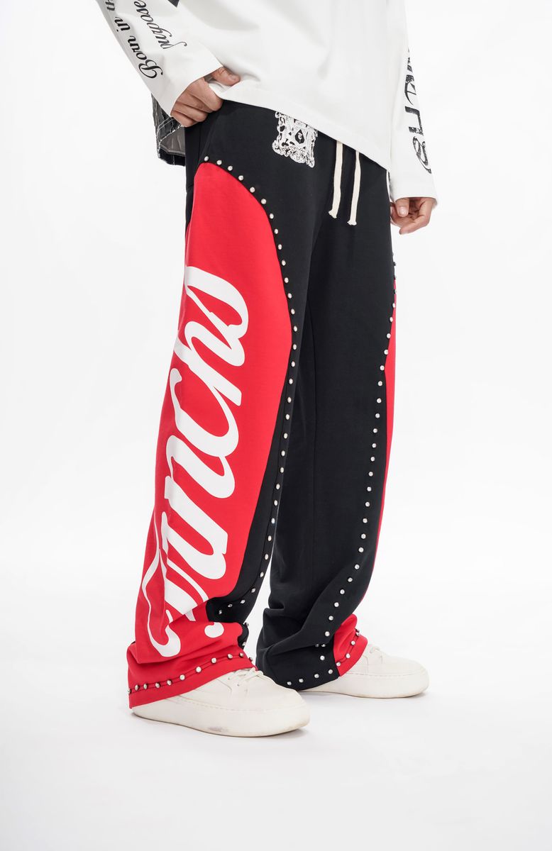 Trnchs "CROWNED PATH" Black/Red Pants