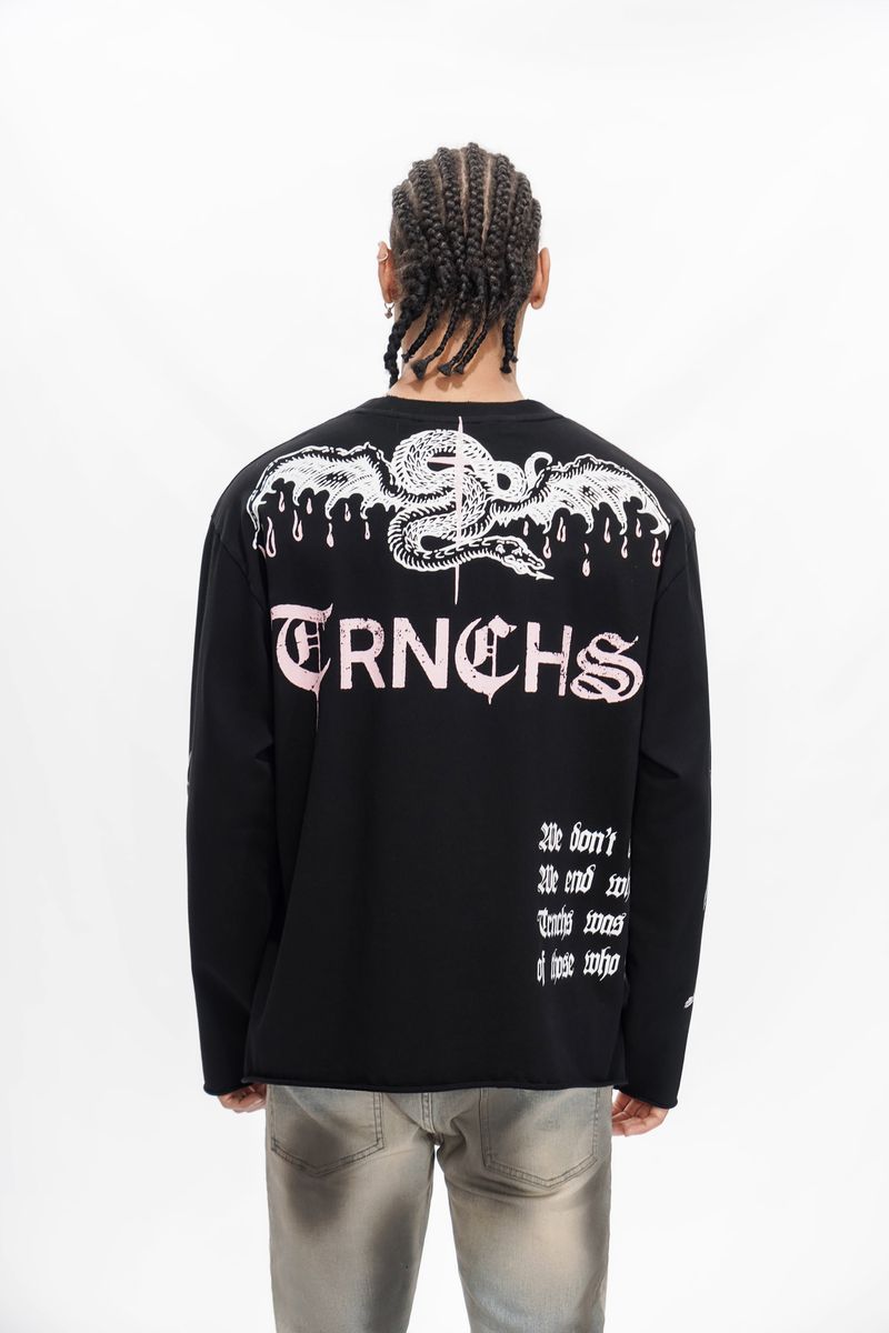 Trnchs "BUILT BY BLOOD" Black Long Sleeve