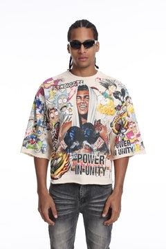 Syndicate "UNITY" CROP TEE BEIGE