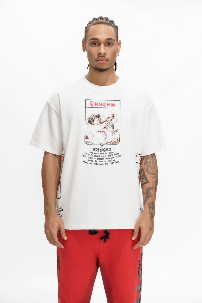 Trnchs "MILITANT GOTHIC" White Tee