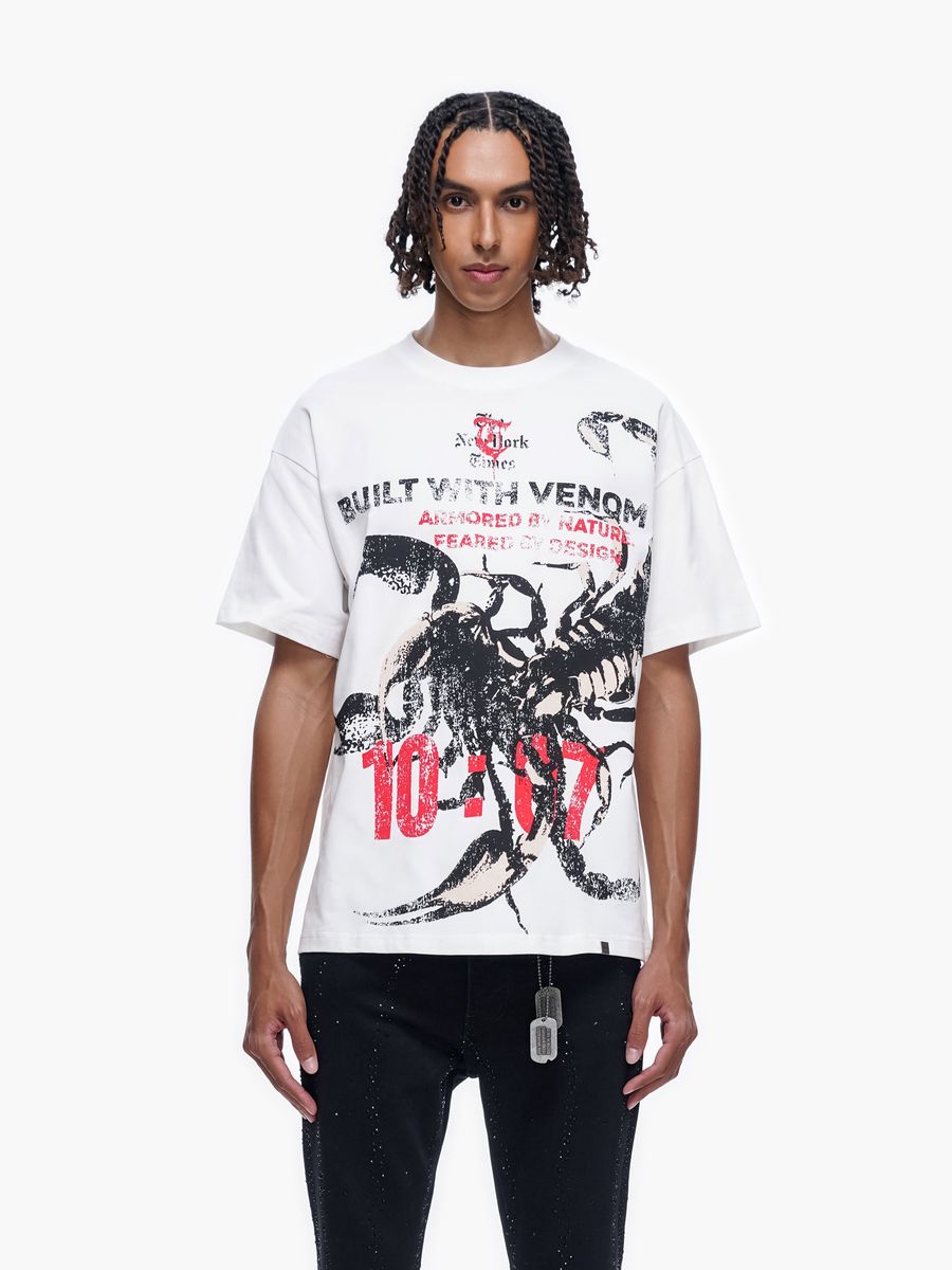 Trnchs "BUILT IN VENOM" White Tee