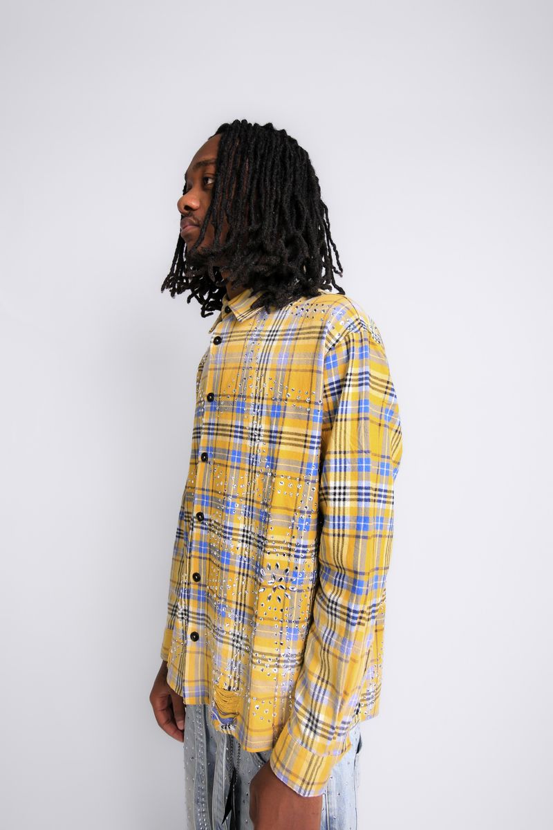 Vero Santi  "HALO Flannel Button Up