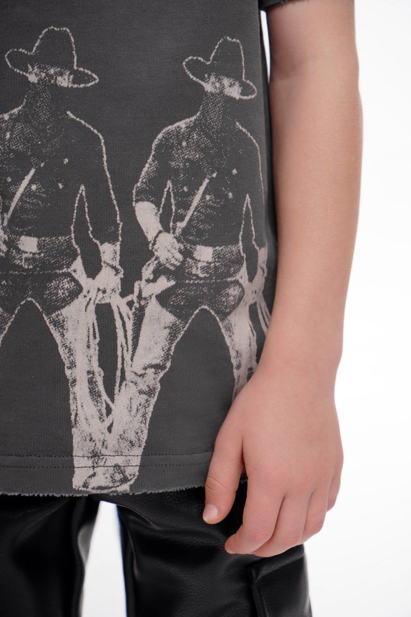 Valabasas "Kids Stay True Vintage Grey Tee