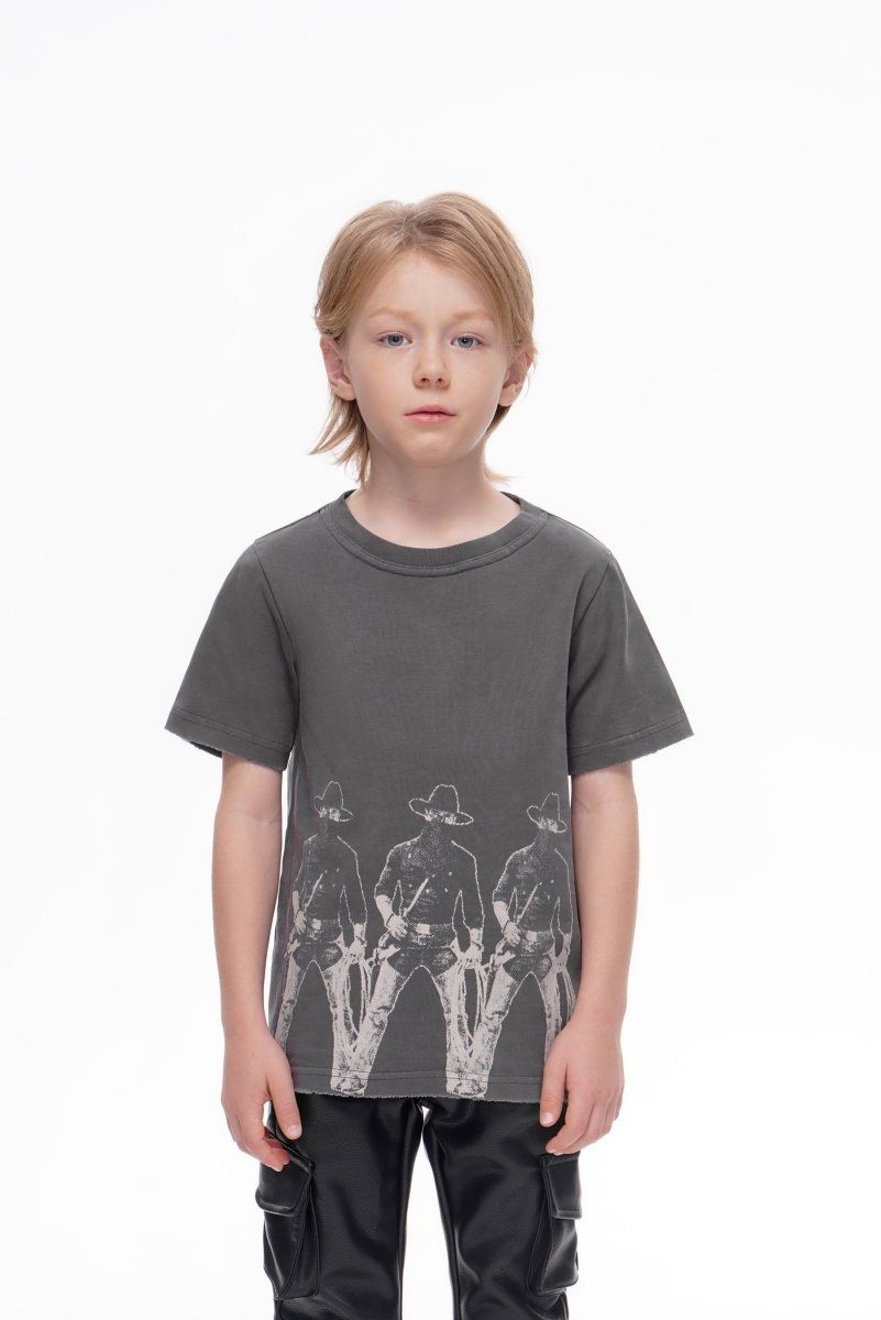 Valabasas "Kids Stay True Vintage Grey Tee