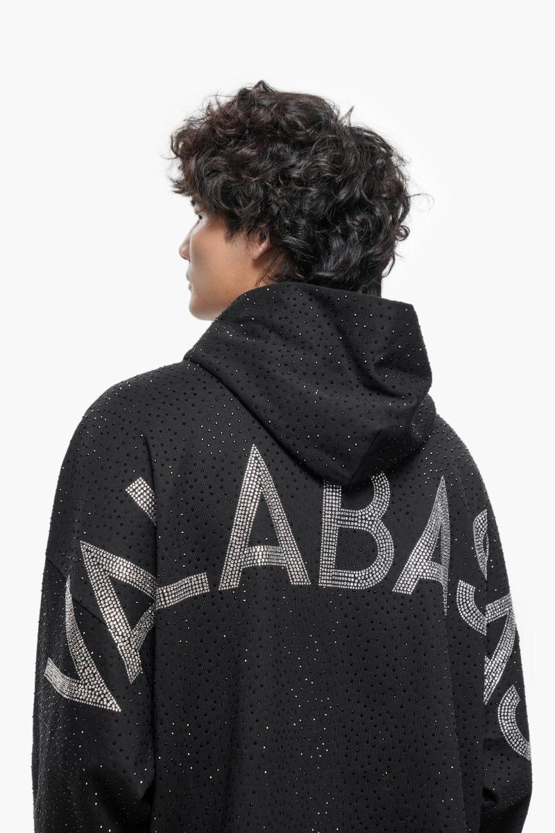 Valabasas "Poppin Black Rhinestone Hoody
