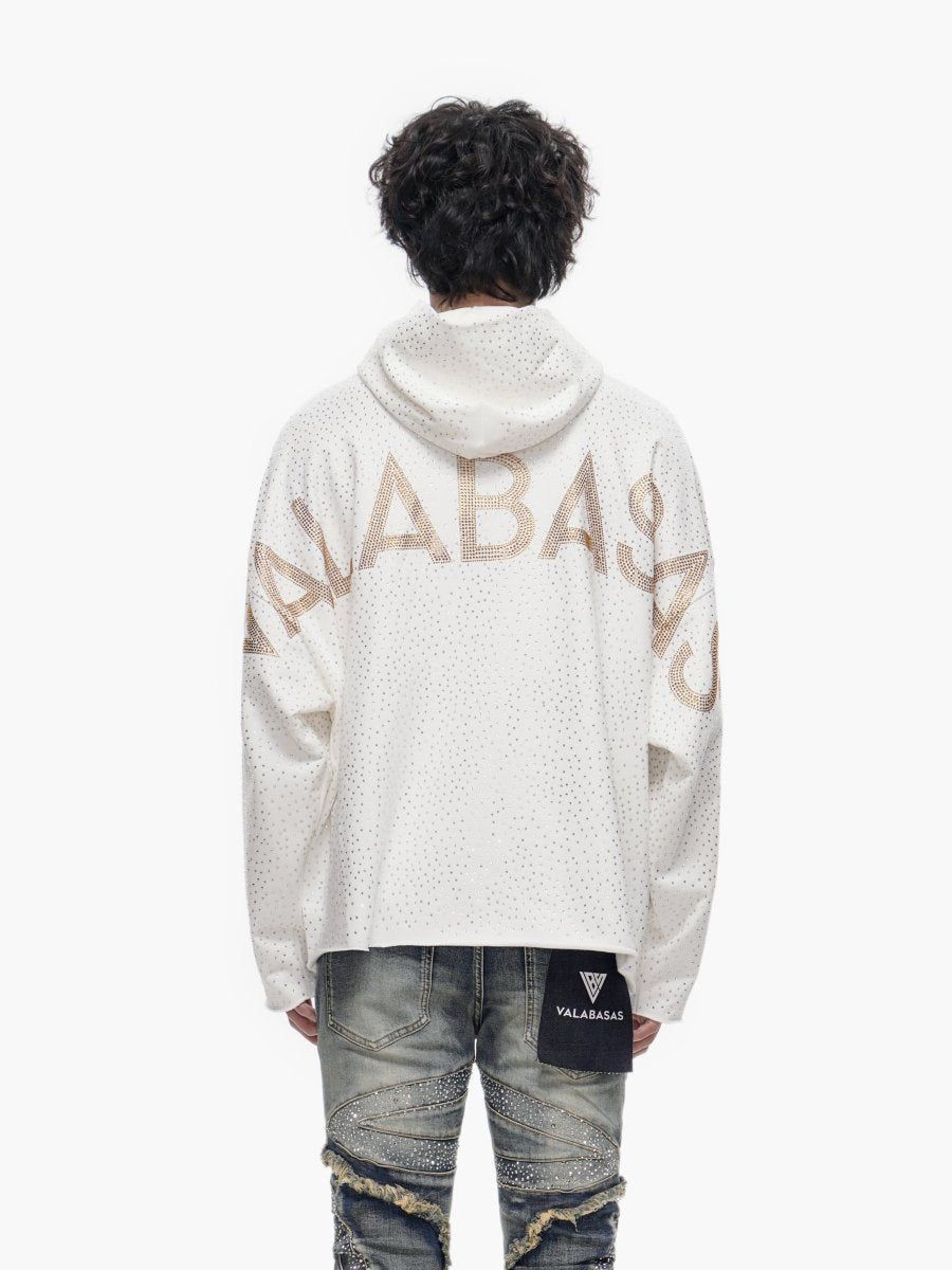 Valabasas "Poppin cream Rhinestone Hoody