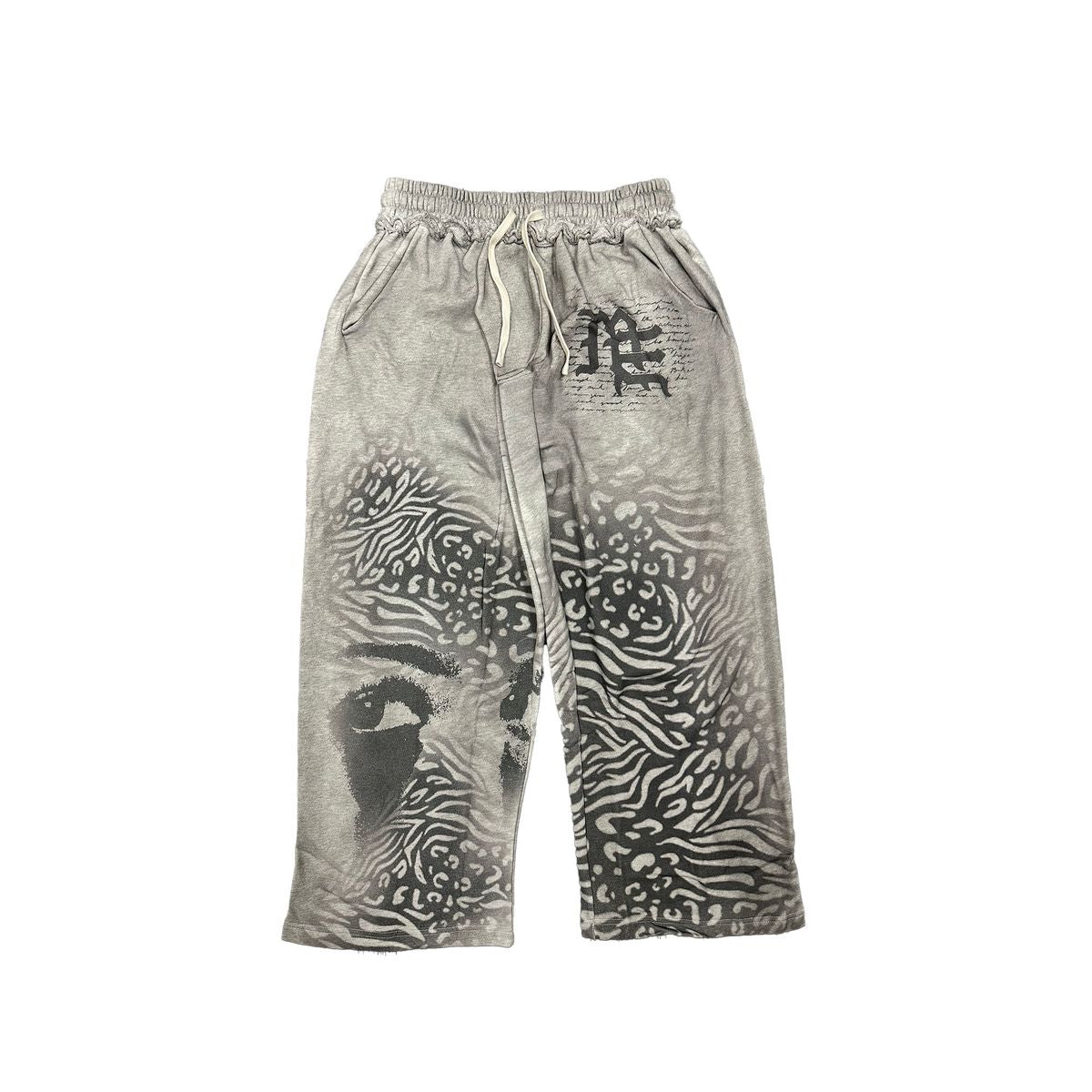 Mixed Emotion "Cream 'Stripped' Sweatpants