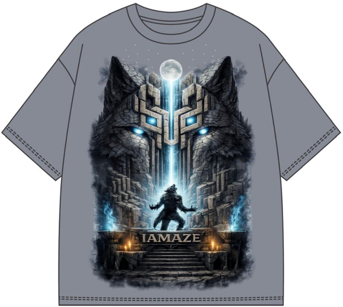 Iamaze “Ascension” Oversized Tee Grey