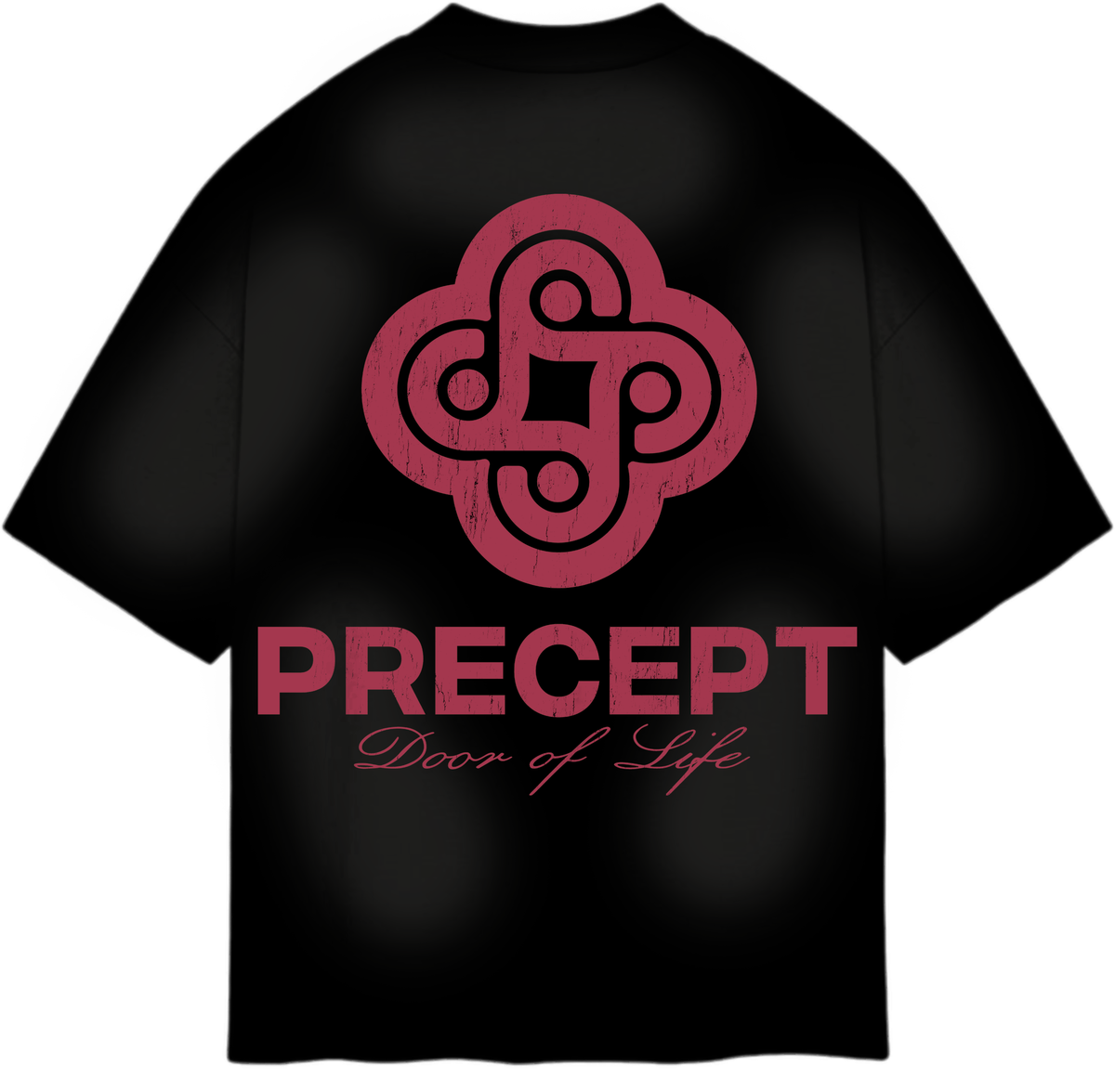 Precept 'Cupido 3' black graphic tee, alternate view.