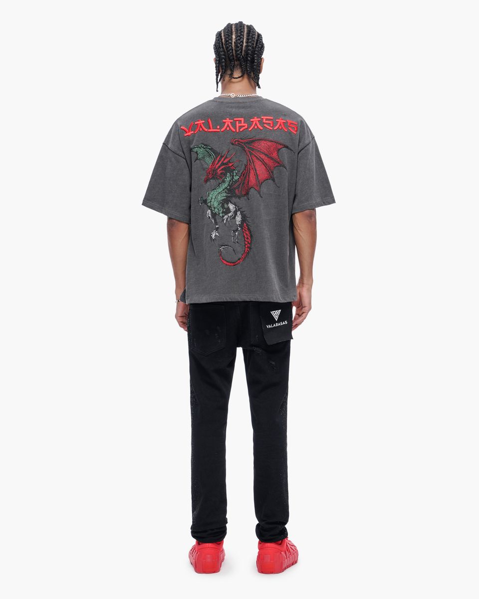 VALABASAS “KAEN” Graphic Tee – Dark Gray