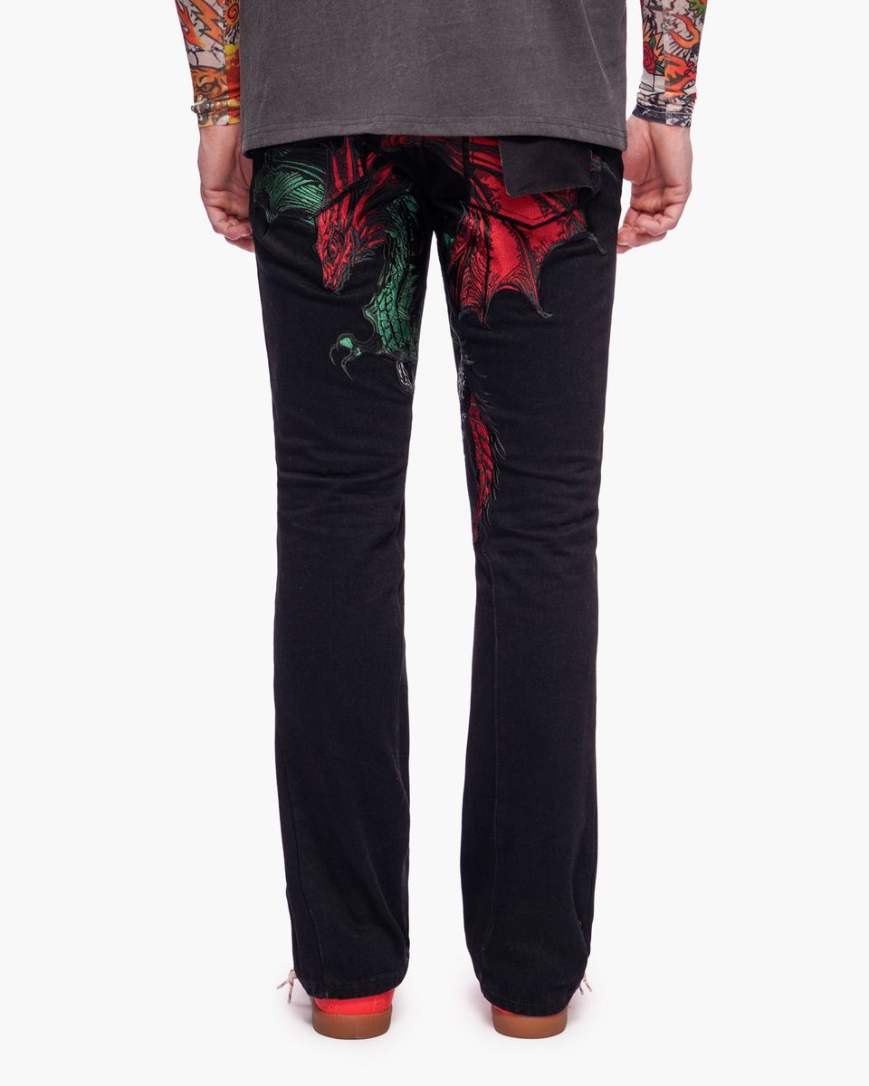 Valabasas “Ryu” Stacked Denim – Black Wash